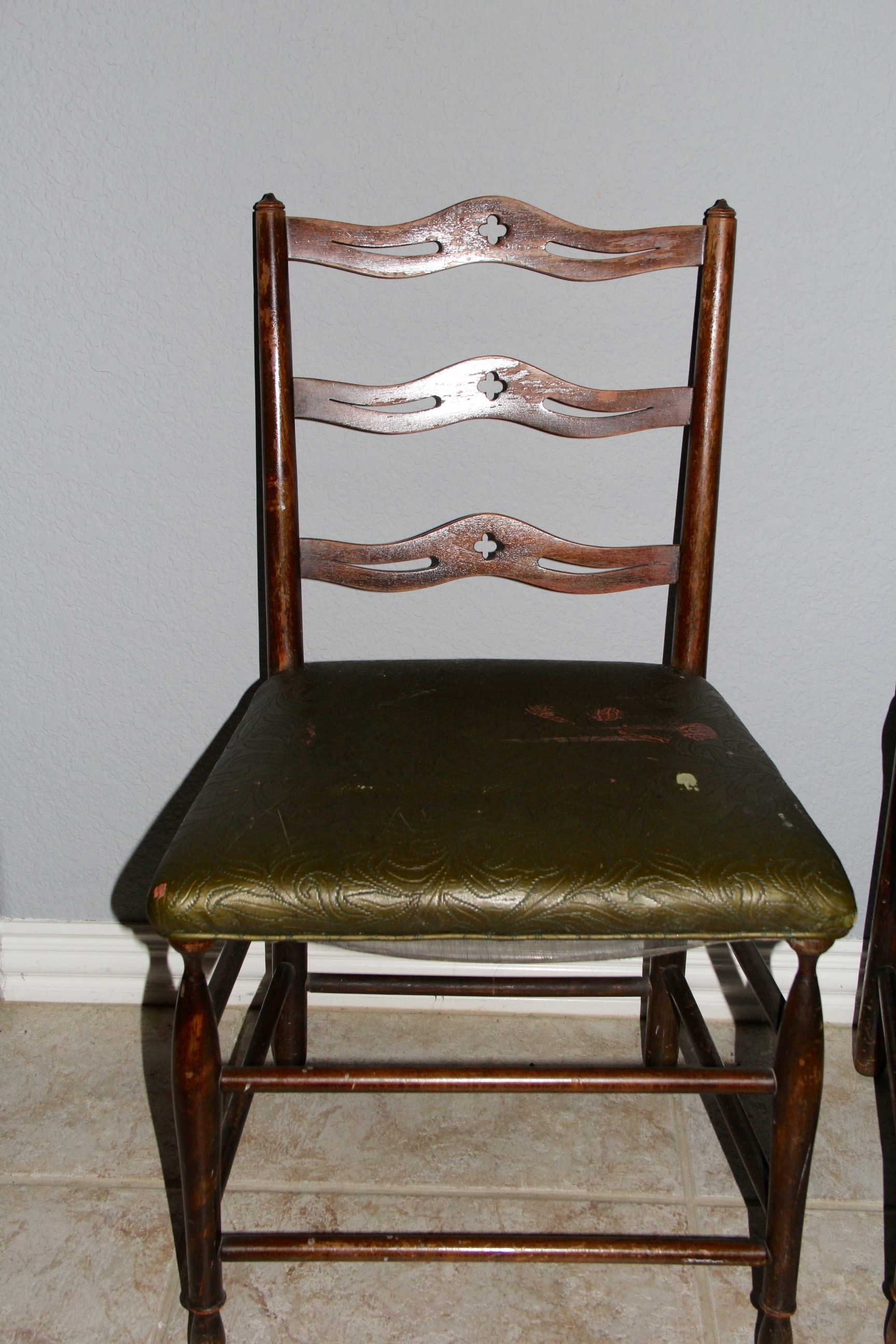 Vintage Ribbon Back Side Chairs