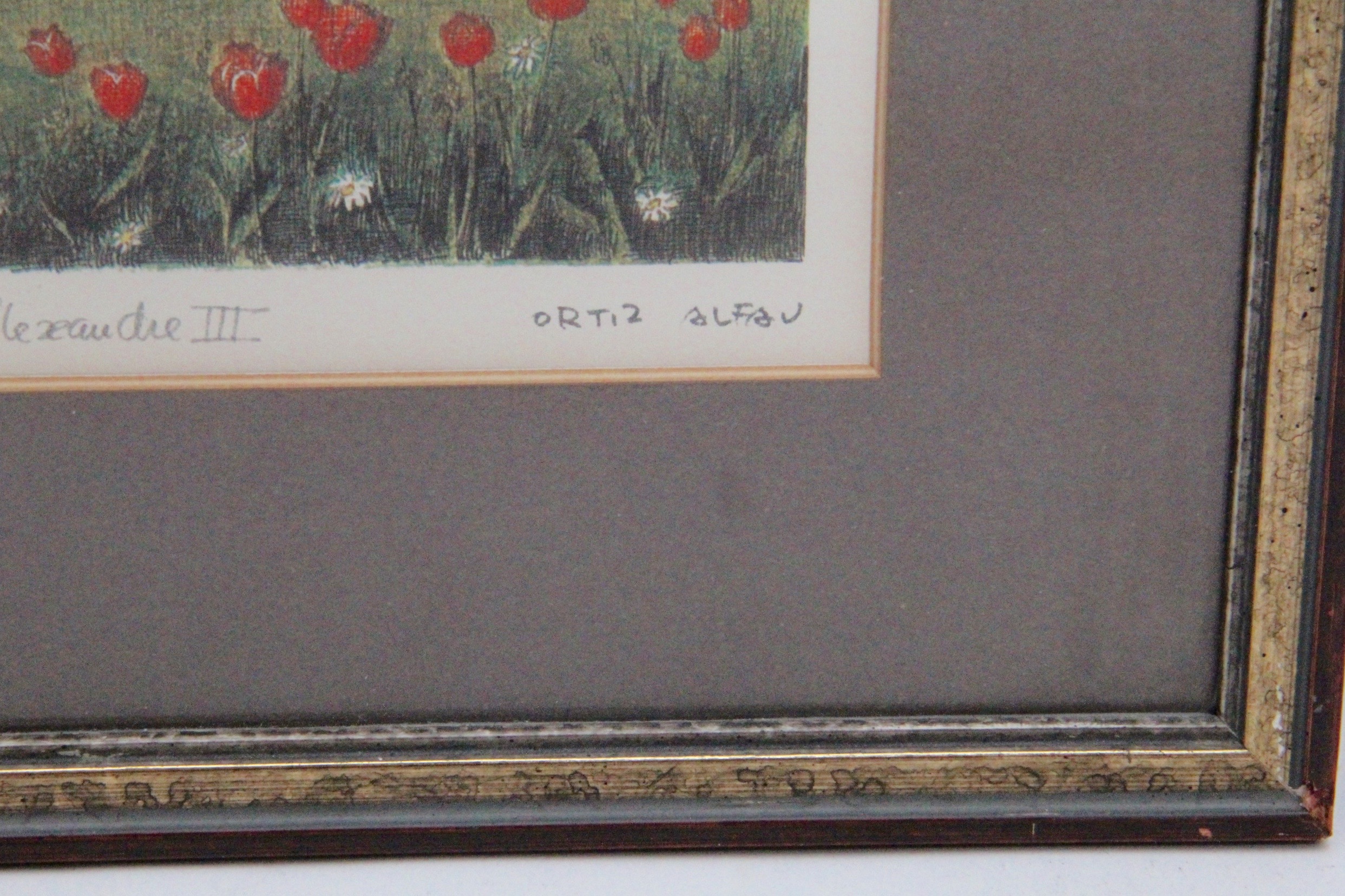 Ortiz Alfau Signed Offset Lithographs "Tour Eiffel" and "Arc de Triomphe"