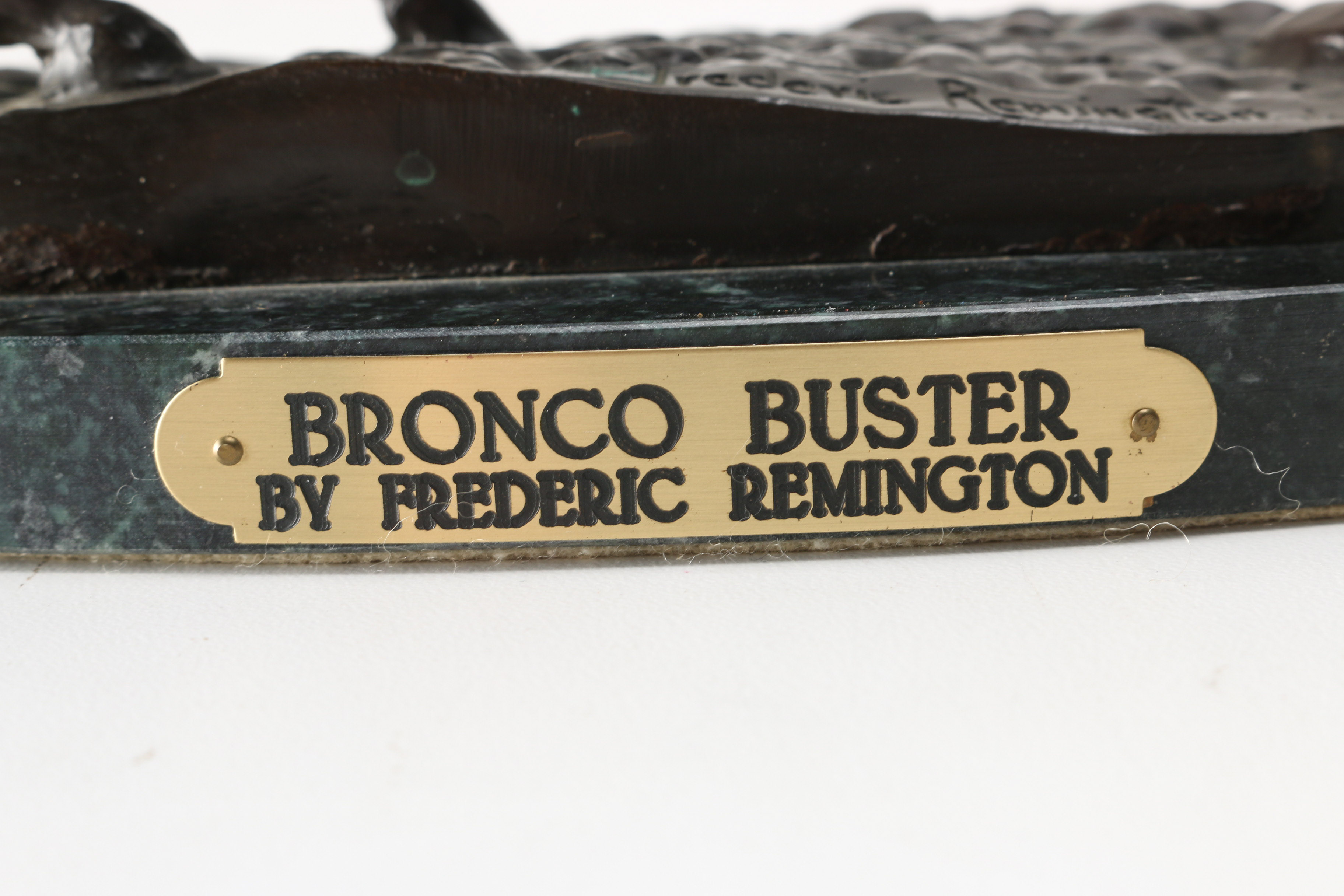 Frederic Remington Bronze Reproduction Sculpture "Bronco Buster"