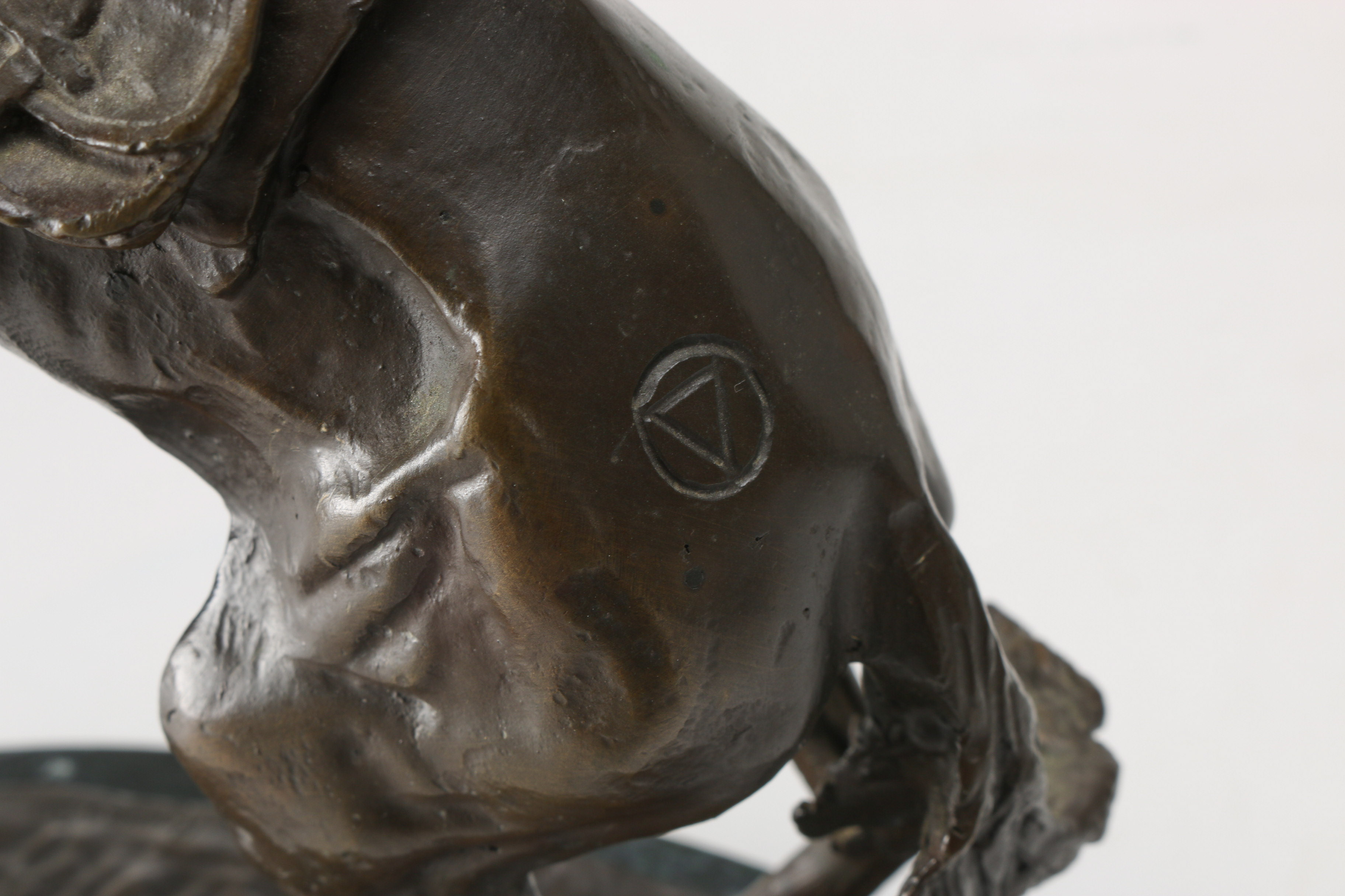 Frederic Remington Bronze Reproduction Sculpture "Bronco Buster"