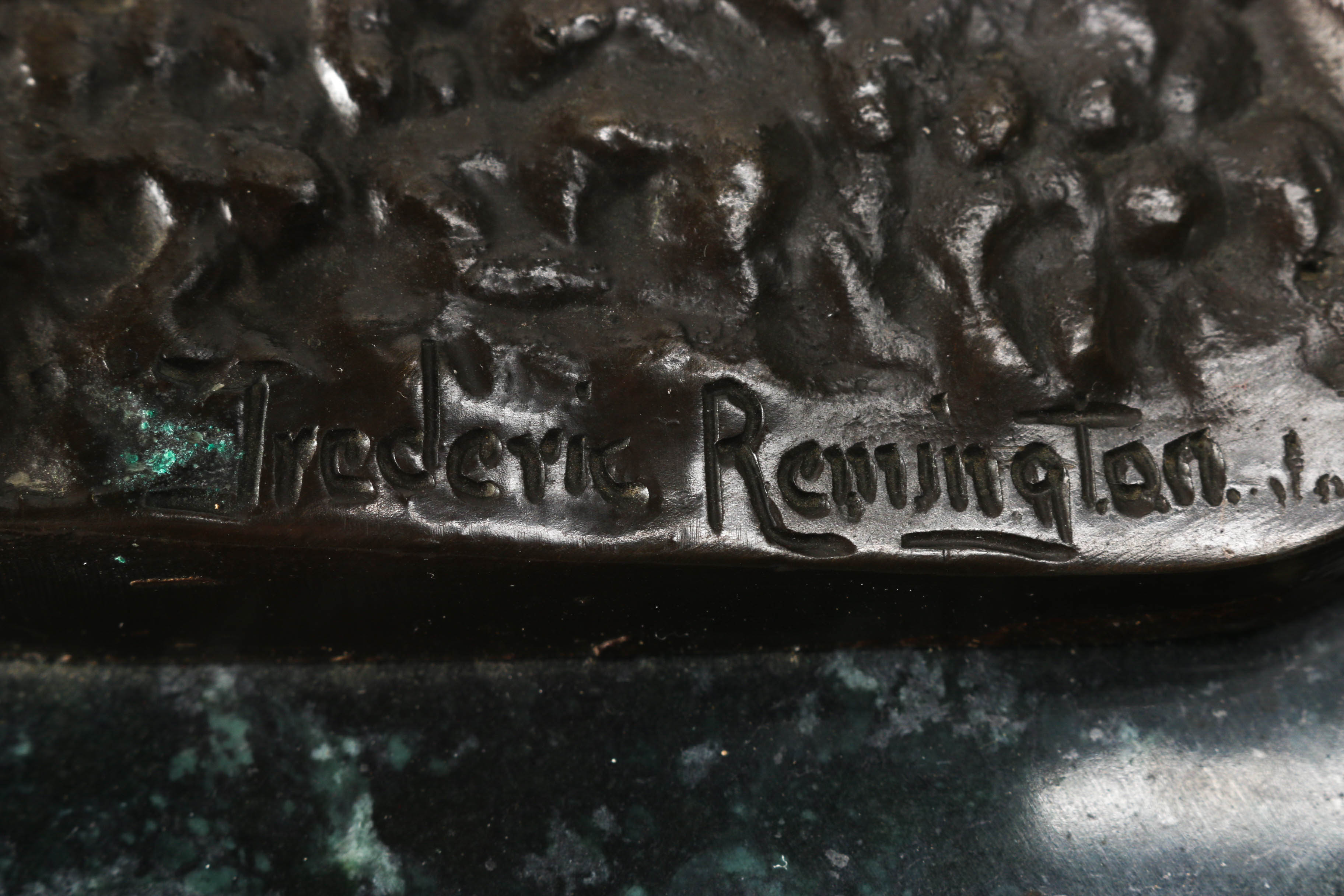 Frederic Remington Bronze Reproduction Sculpture "Bronco Buster"