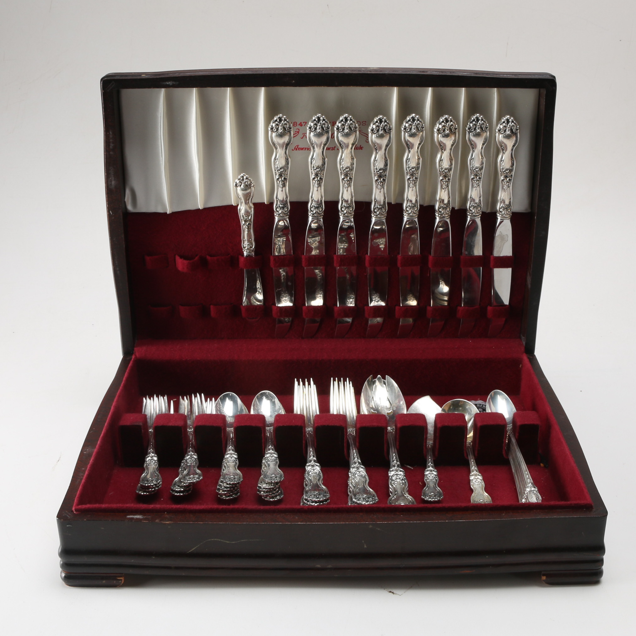 Wallace Sterling Silver Flatware in the "Royal Rose" Pattern