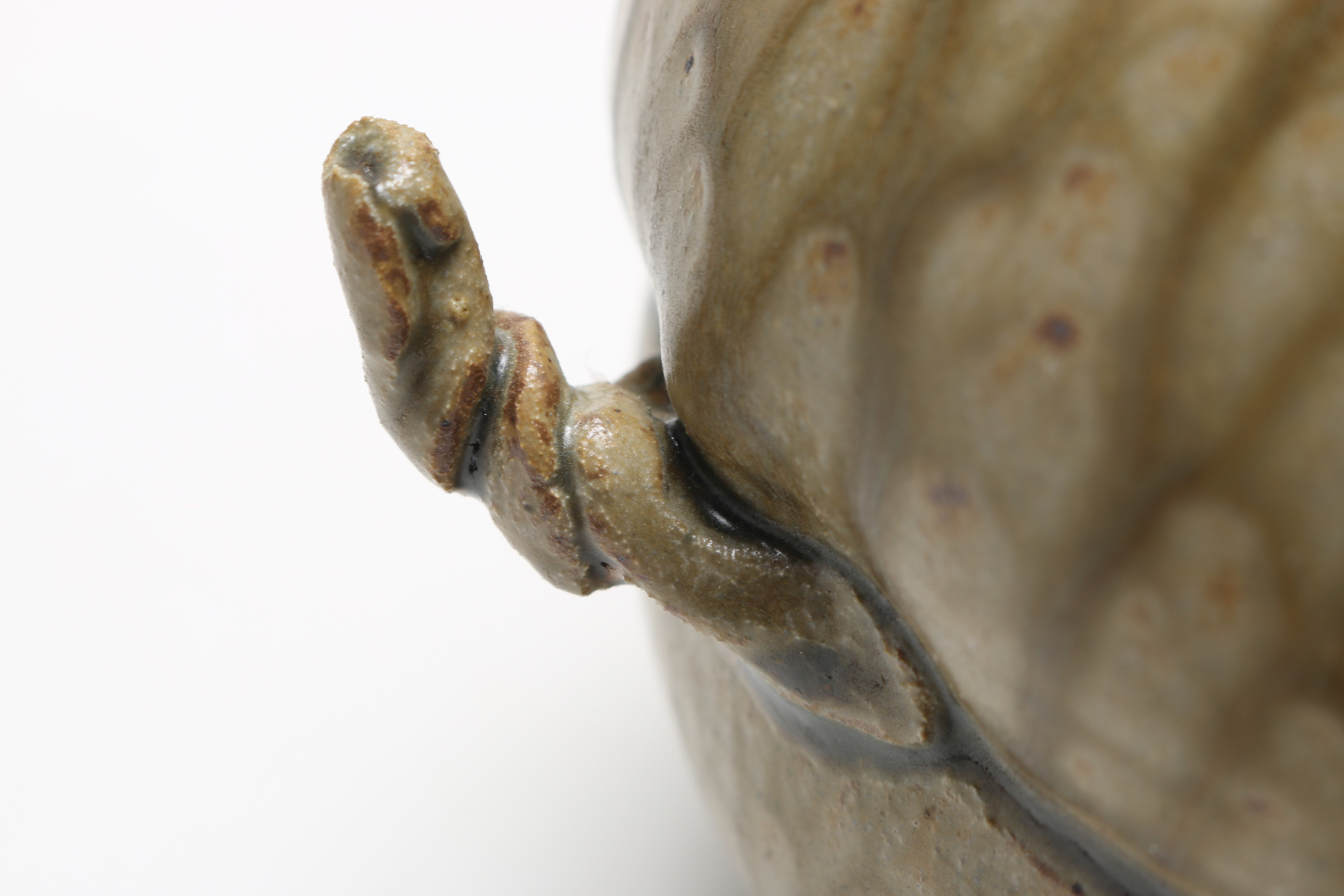 Pottery Tea Pot and Urn Pair