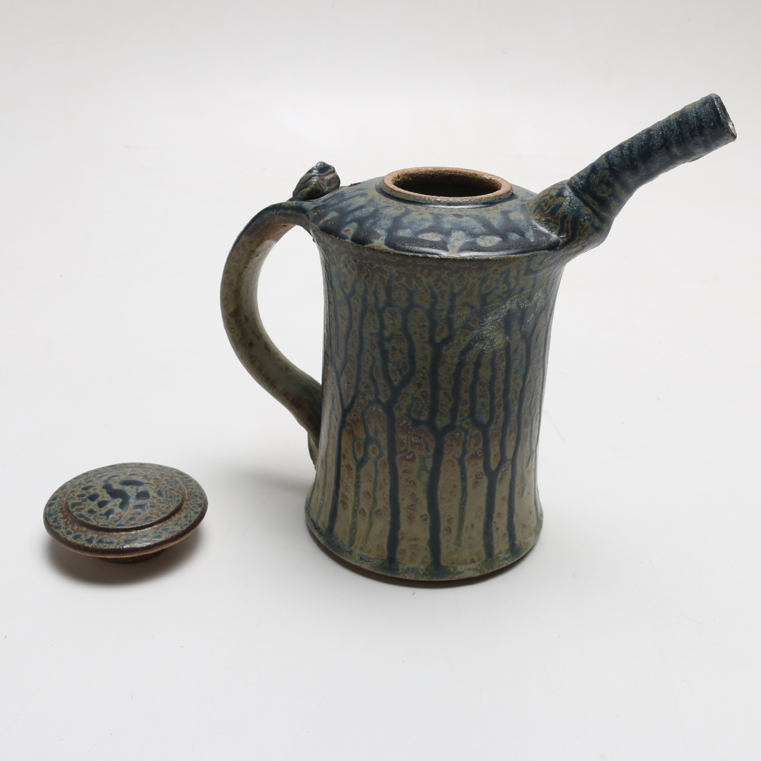 Green and Blue Teapot, Pitcher and Bowl