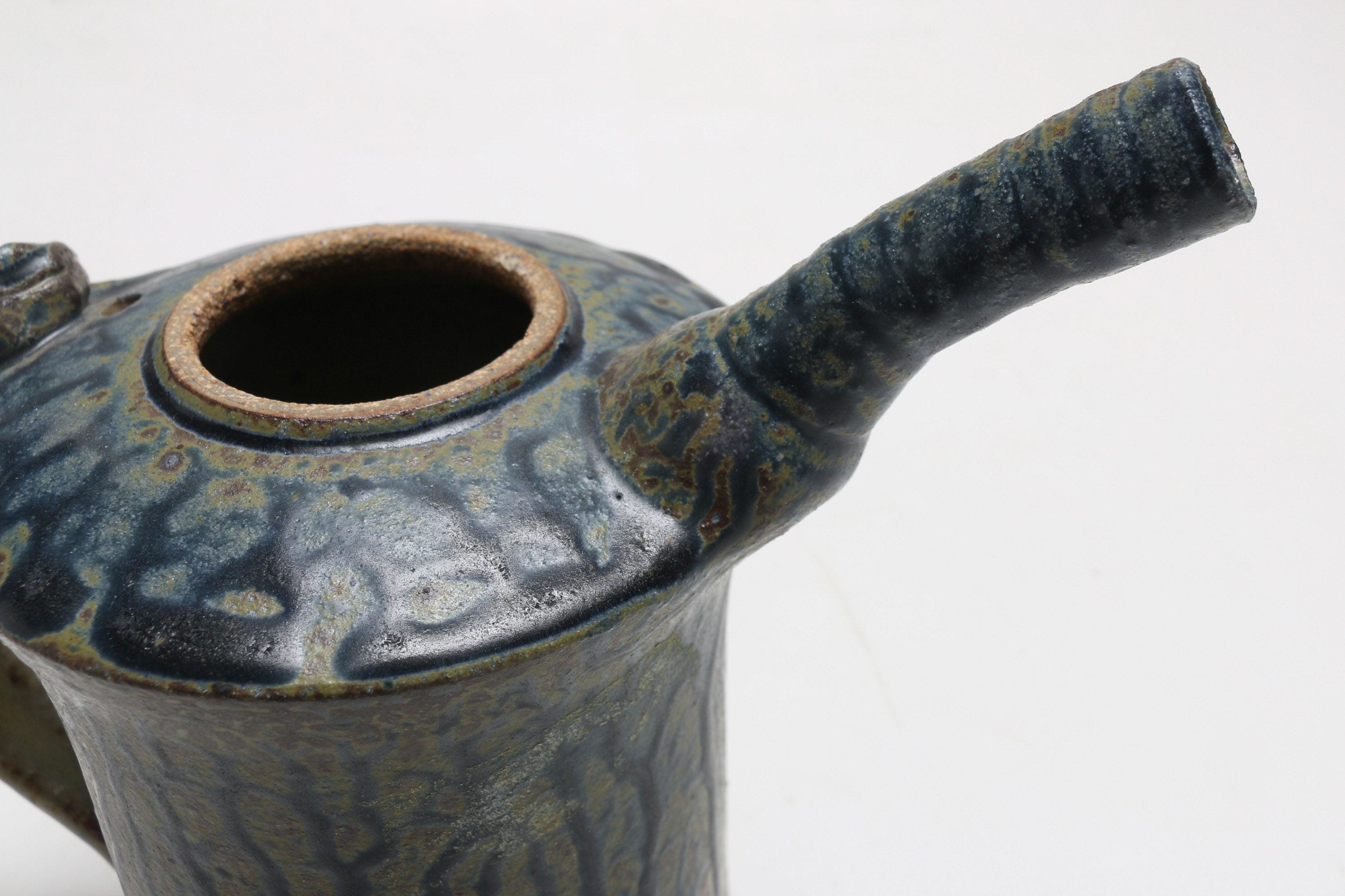 Green and Blue Teapot, Pitcher and Bowl