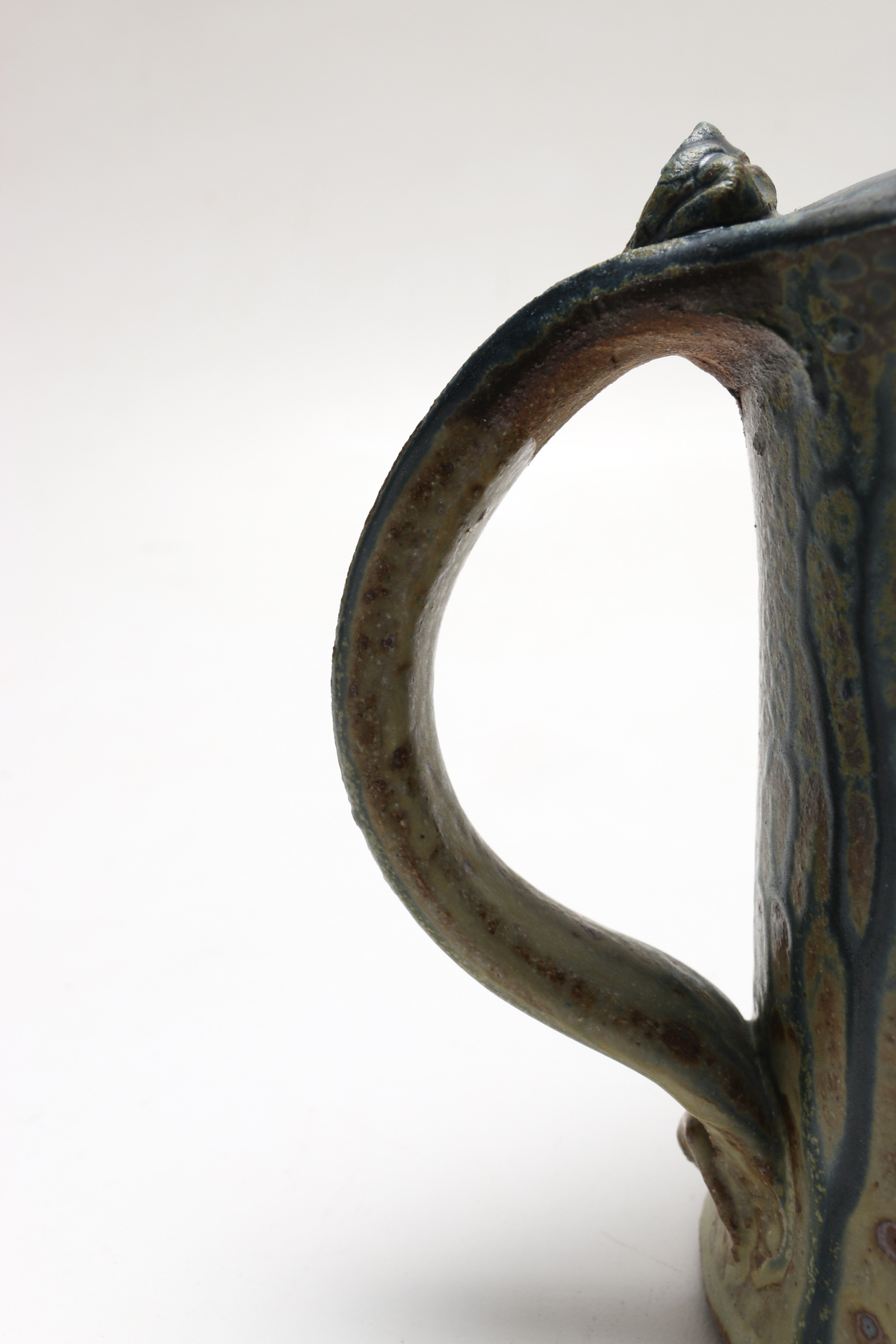 Green and Blue Teapot, Pitcher and Bowl