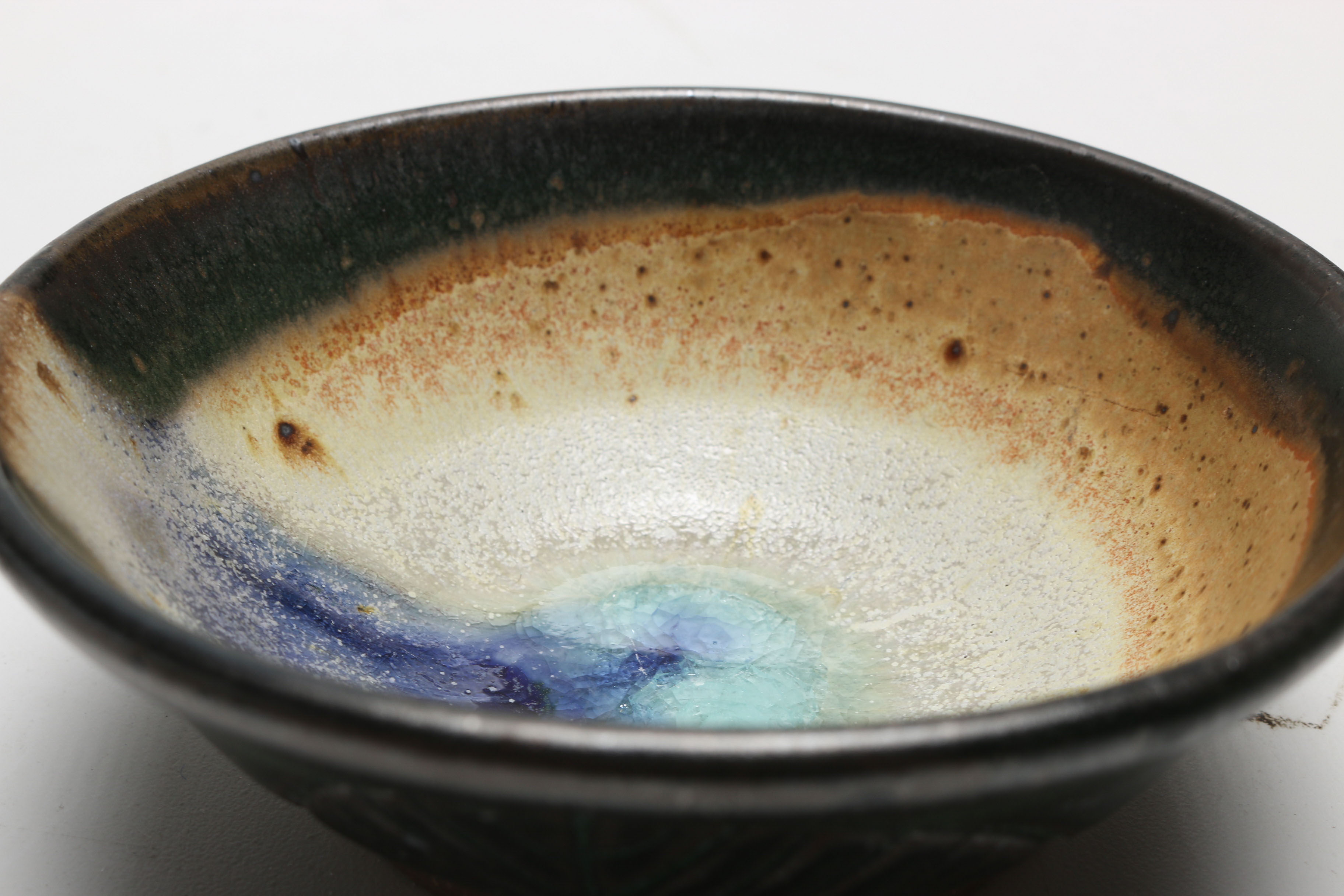 Green and Blue Teapot, Pitcher and Bowl