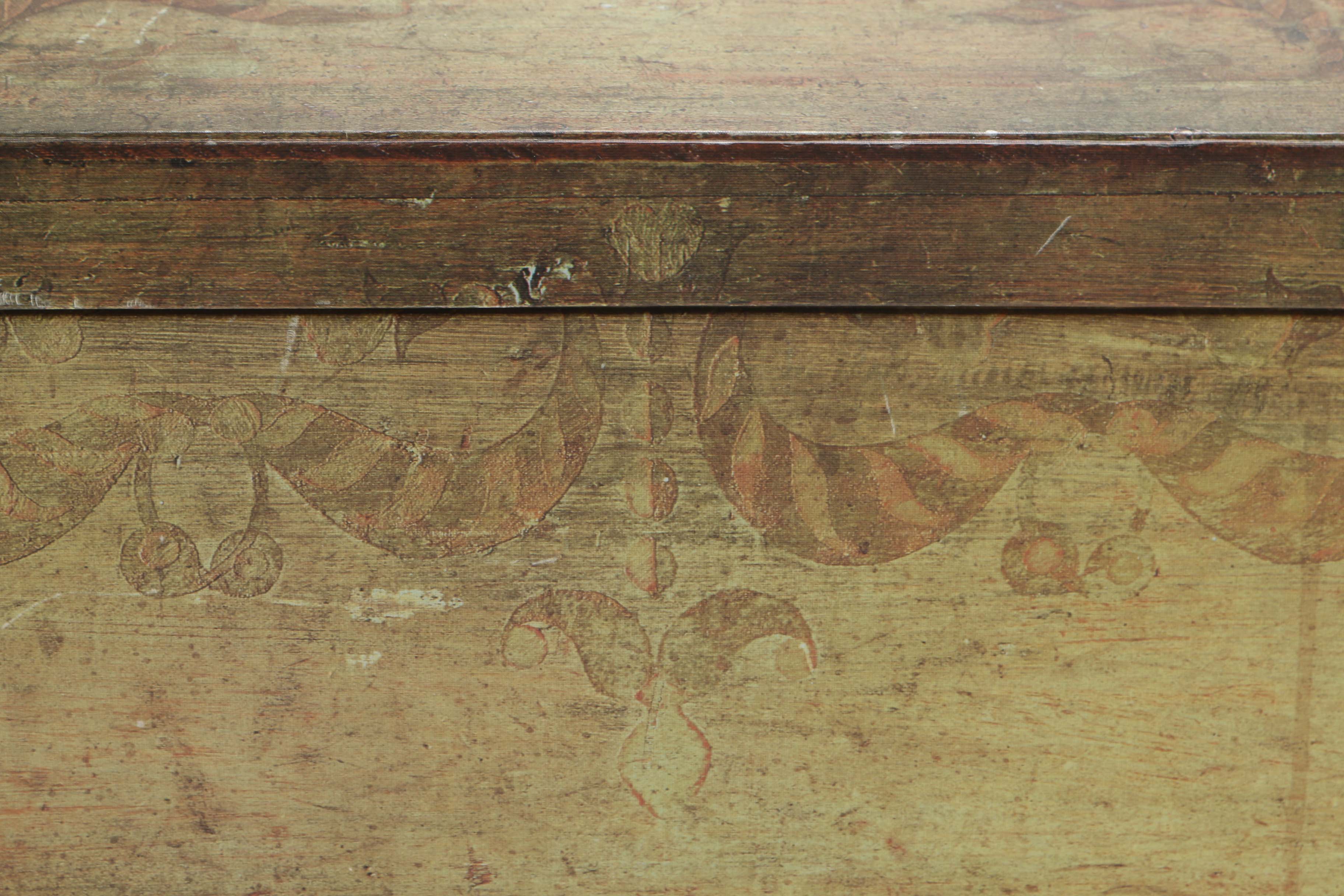 Wooden Quilt Box with Distressed Finish