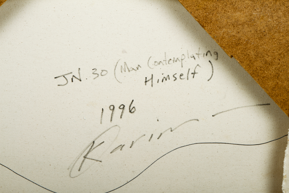 "Man Contemplating Himself" by Karim Hamid