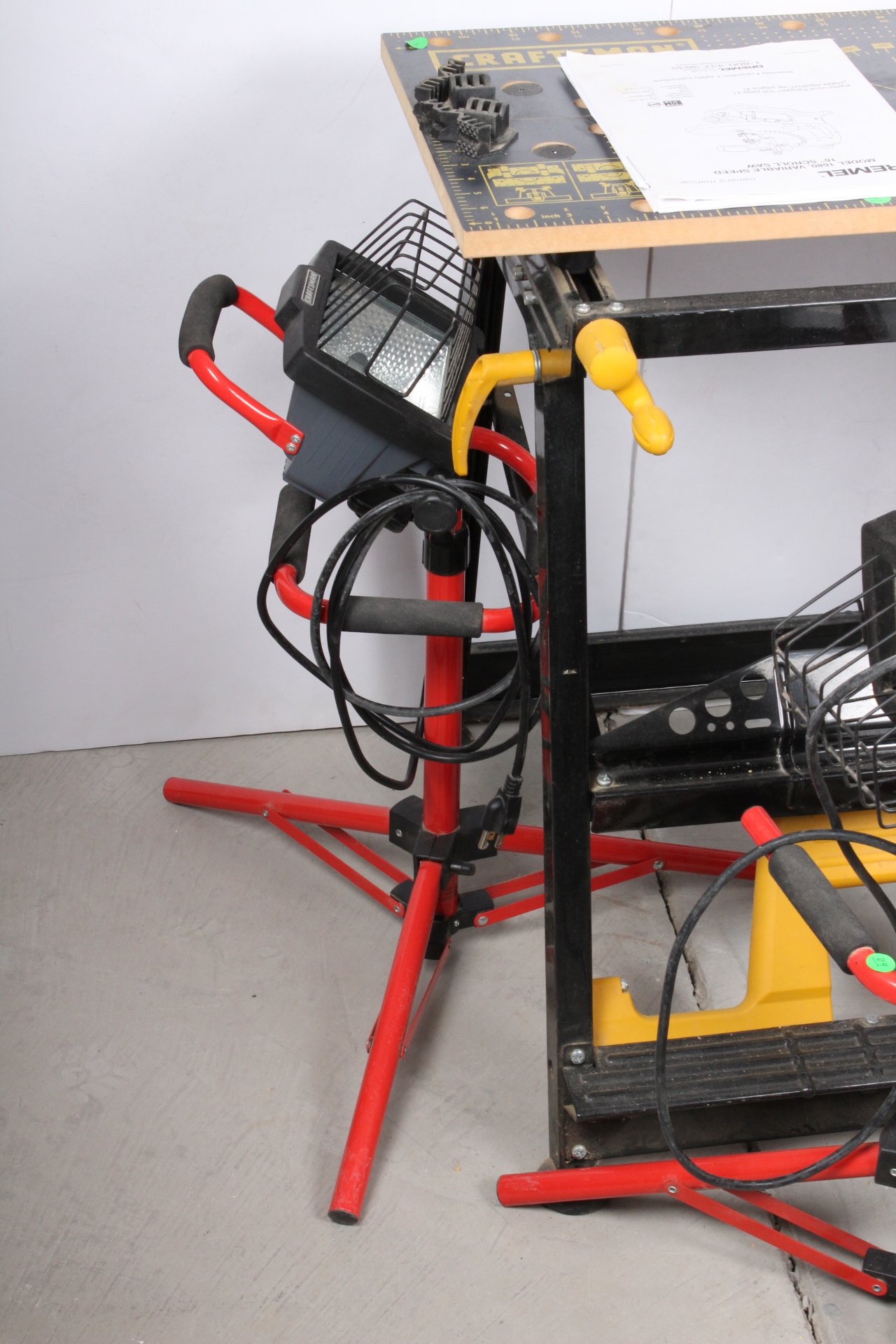 Craftsman "Professional" Workbench and Halogen Worklights