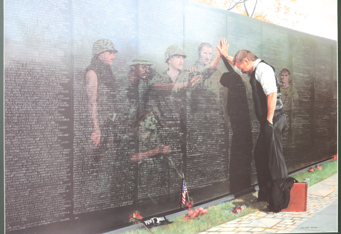 Lee Teter Offset Lithograph "Reflections"