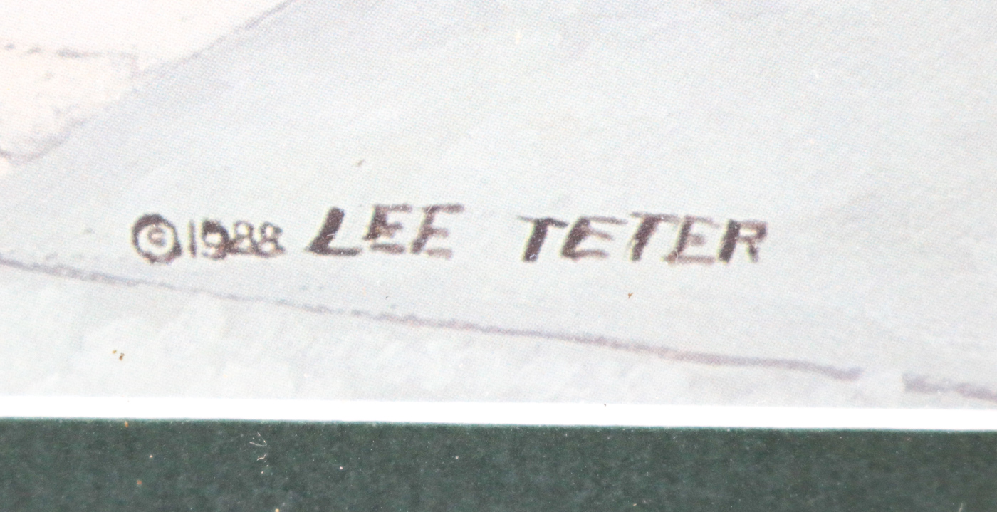 Lee Teter Offset Lithograph "Reflections"