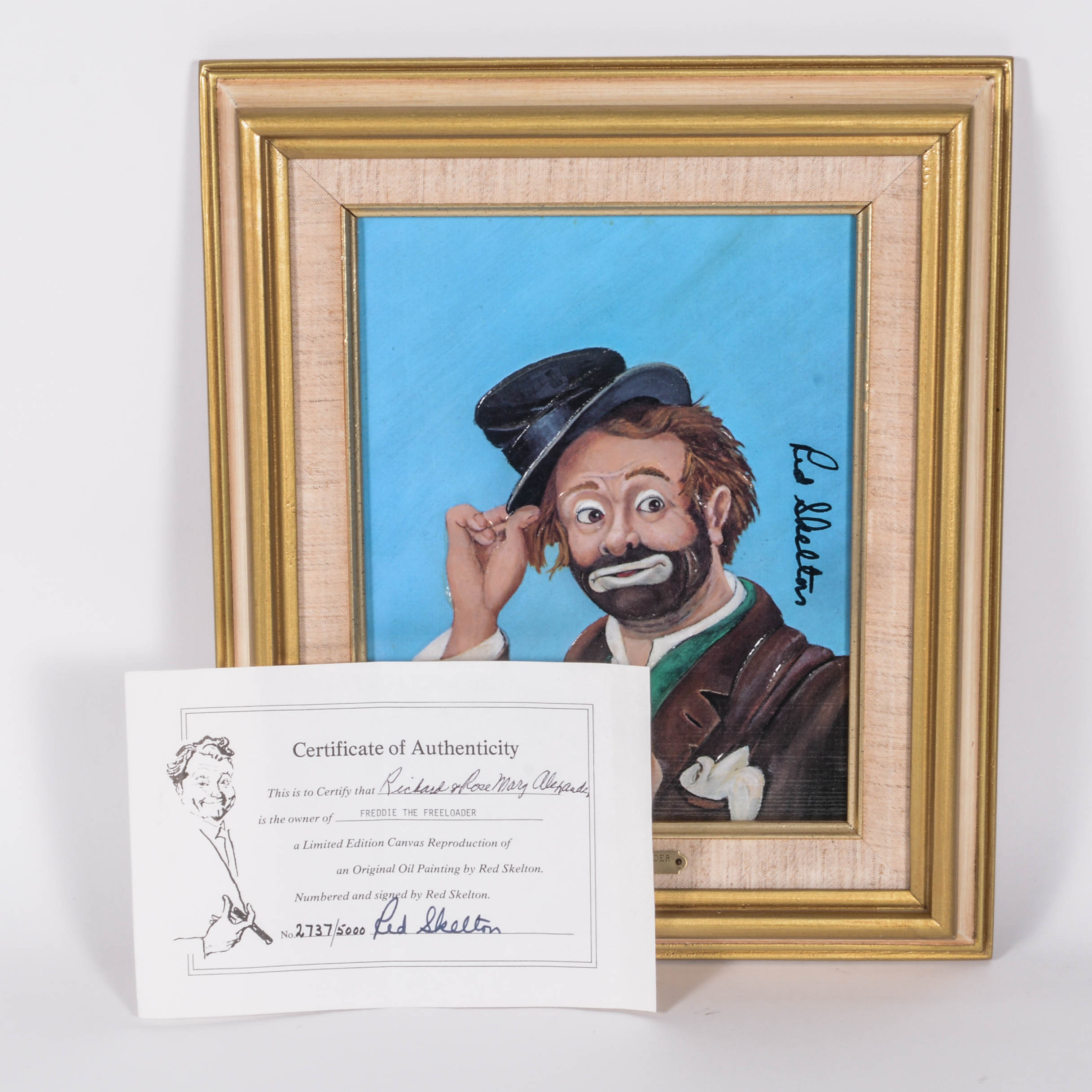 Red Skelton Limited Edition Giclee "Freddie the Freeloader"