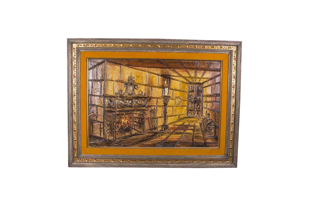 Van Hoople Signed Impasto Style Oil On Board Painting