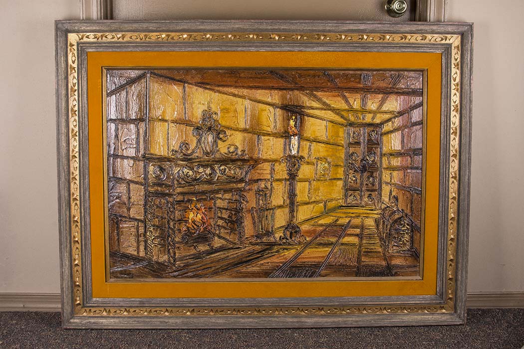 Van Hoople Signed Impasto Style Oil On Board Painting