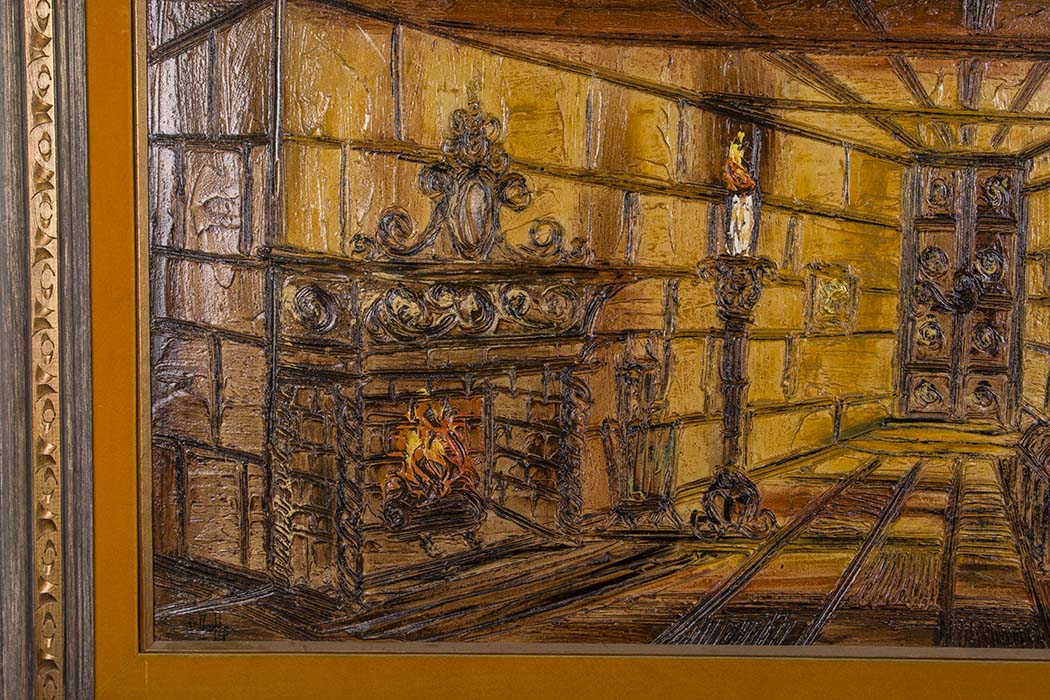 Van Hoople Signed Impasto Style Oil On Board Painting