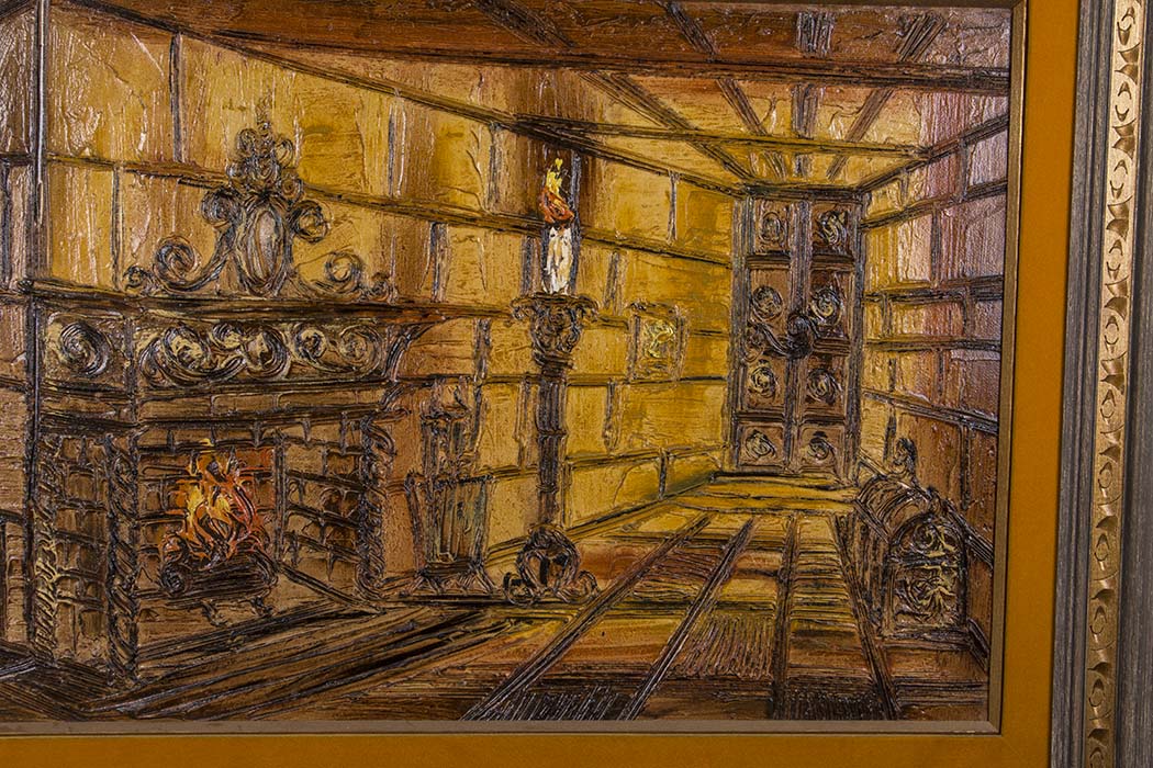 Van Hoople Signed Impasto Style Oil On Board Painting