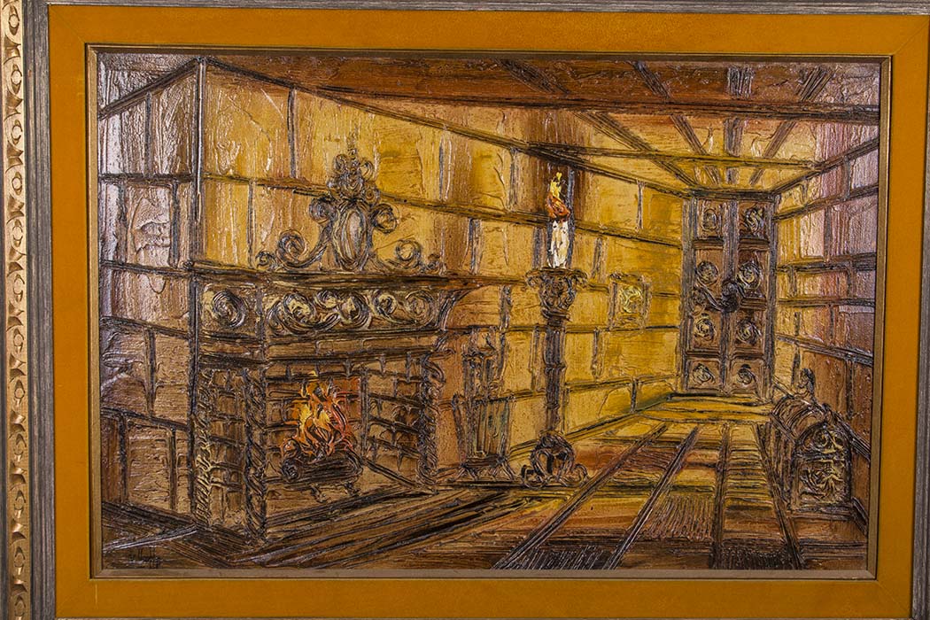 Van Hoople Signed Impasto Style Oil On Board Painting