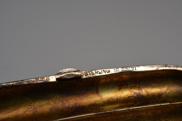 Vintage Engraved Sterling Silver Cigar Case