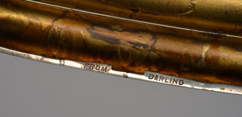 Vintage Engraved Sterling Silver Cigar Case