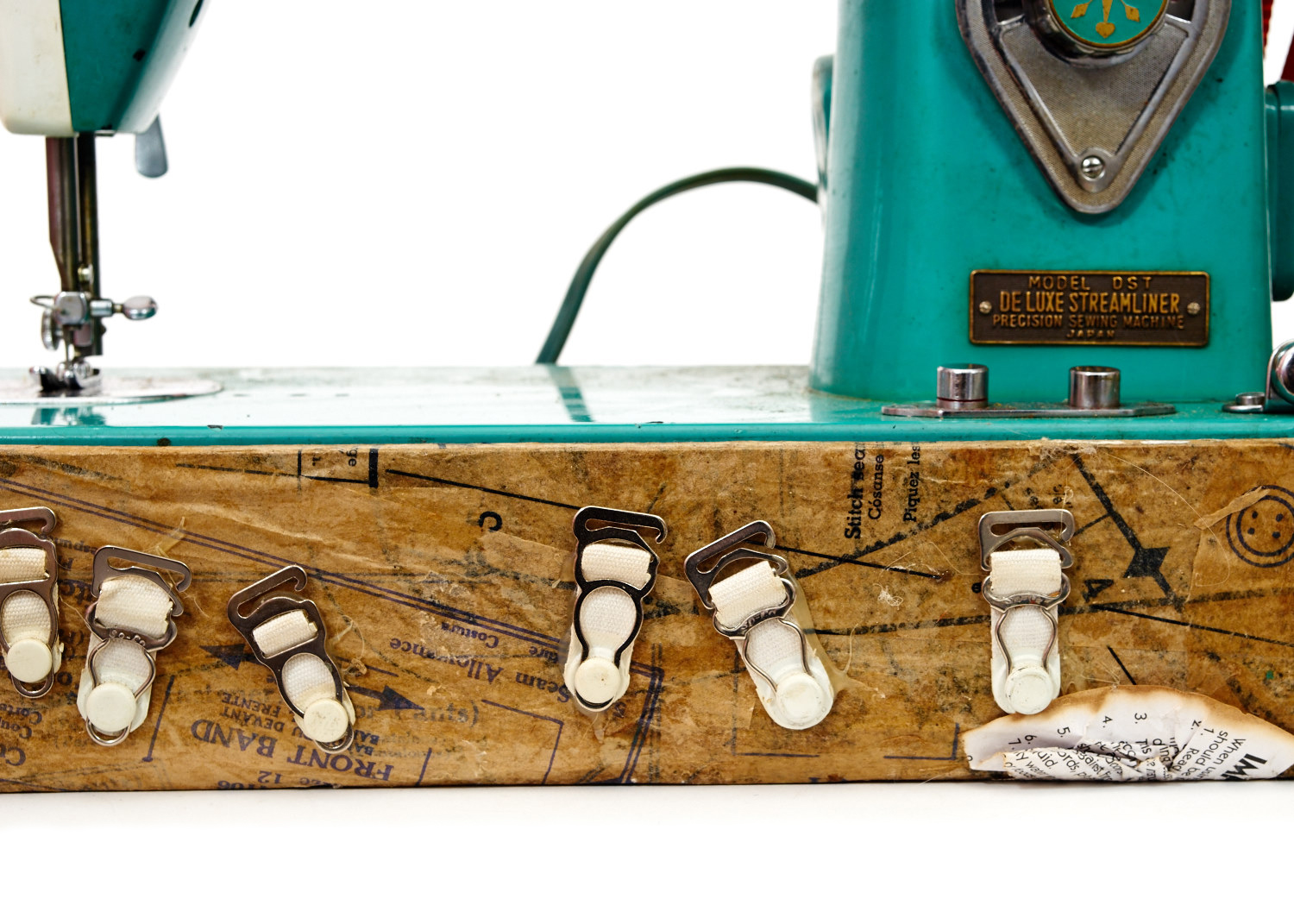 Vintage Hilton Deluxe Sewing Machine with Custom Decoupage Case