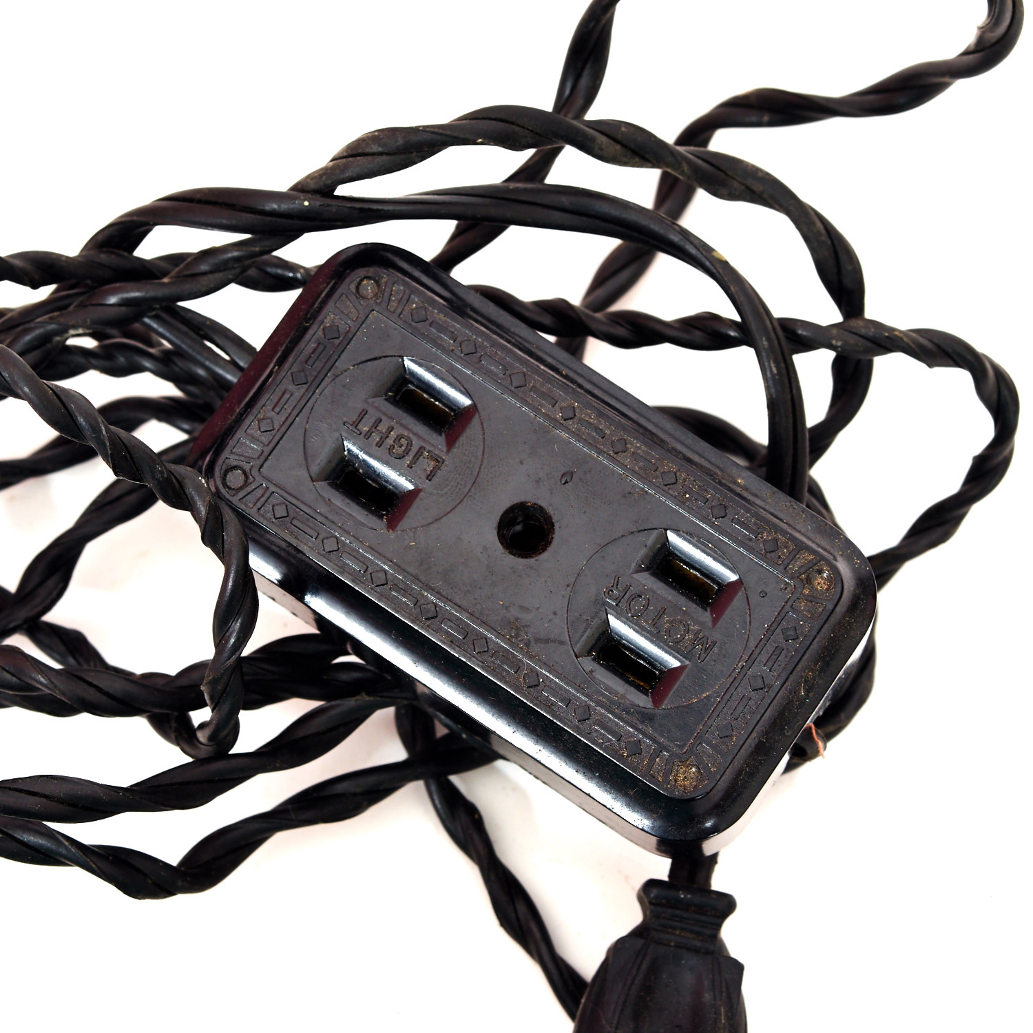 Vintage Hilton Deluxe Sewing Machine with Custom Decoupage Case