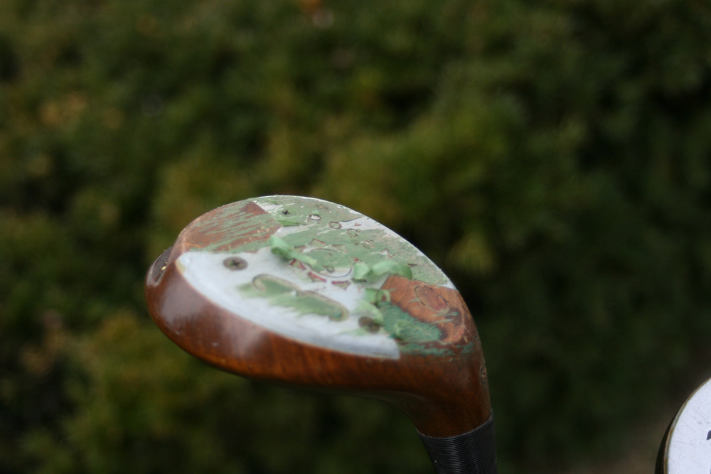 Vintage Golf Clubs with Bag and Caddy