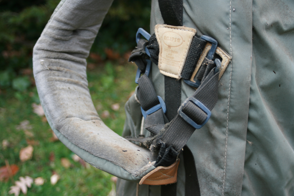 Vintage Golf Clubs with Bag and Caddy