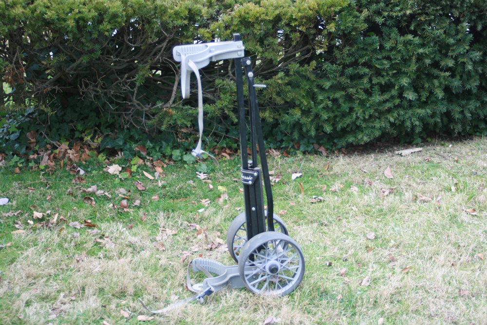 Vintage Golf Clubs with Bag and Caddy