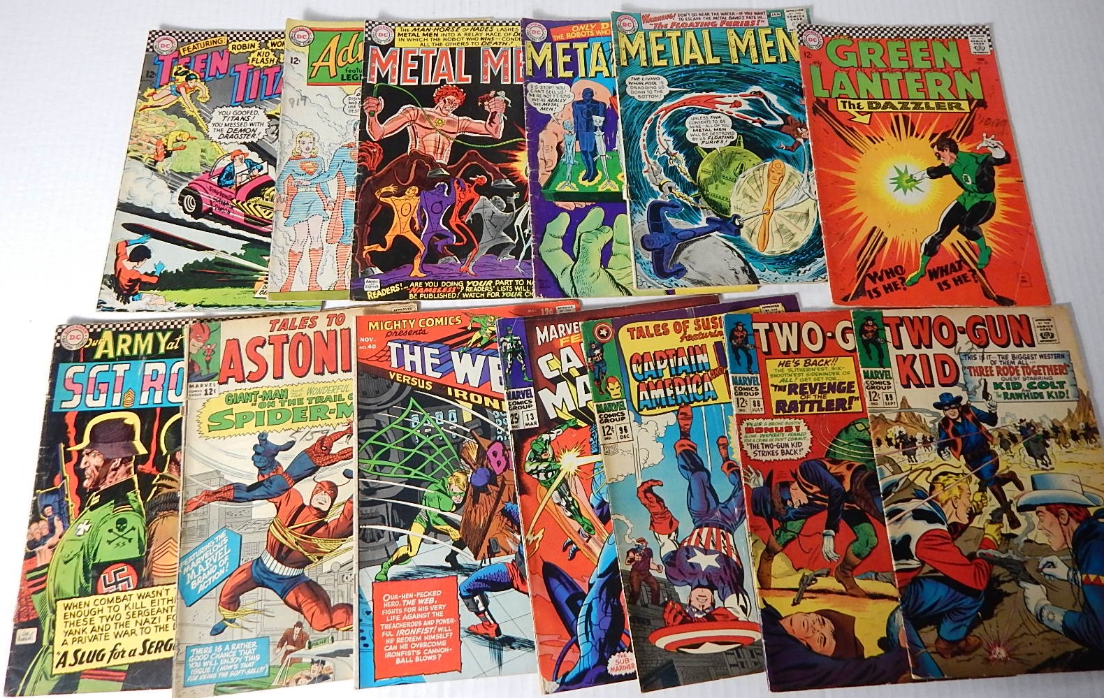 Sixty-One 1960s Silver Age Comic Books