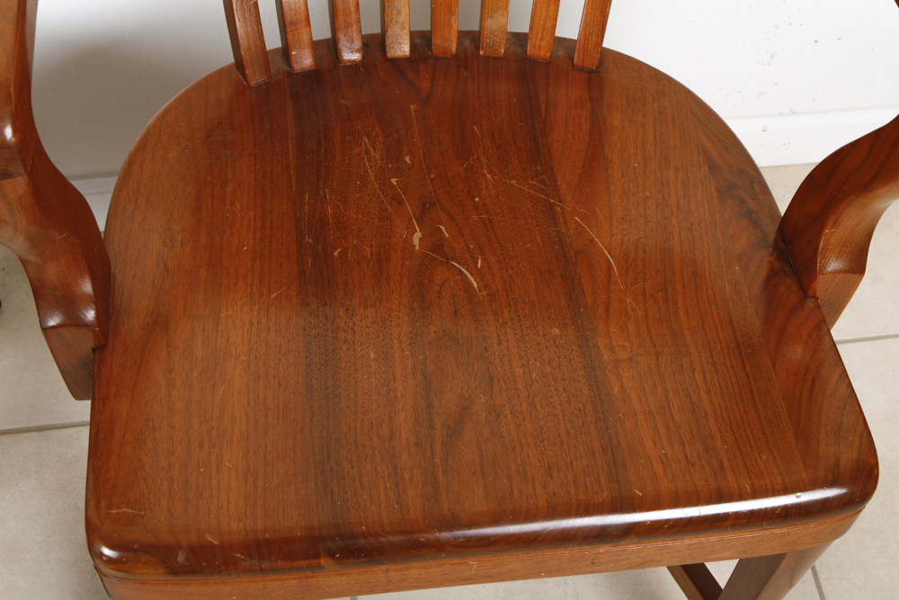 Pair of Vintage Taylor Chair Co. Oak Library Chairs