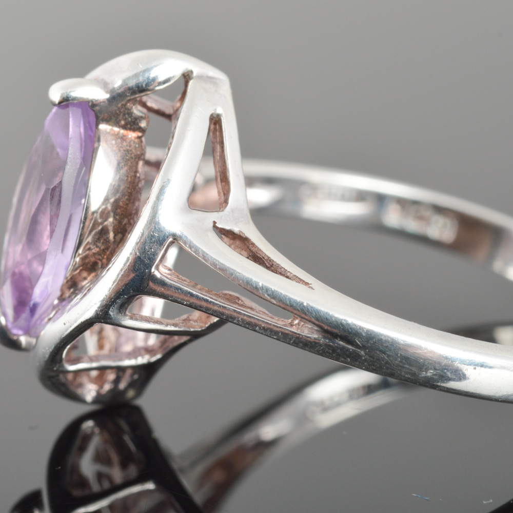 Sterling Silver Amethyst Ring by Avon