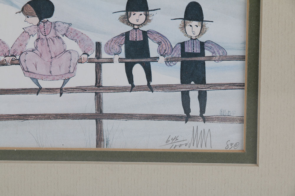 Pair of P. Buckley Moss Offset Lithographs