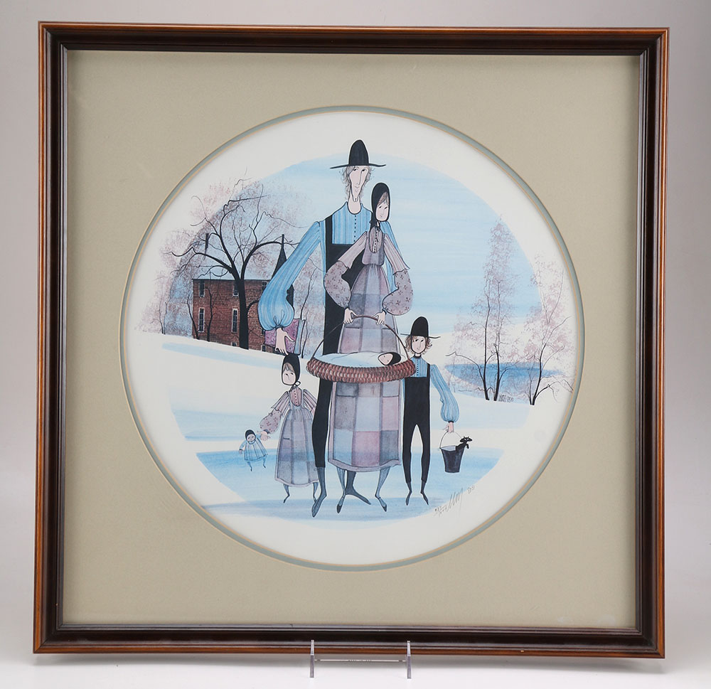 Pair of P. Buckley Moss Offset Lithographs