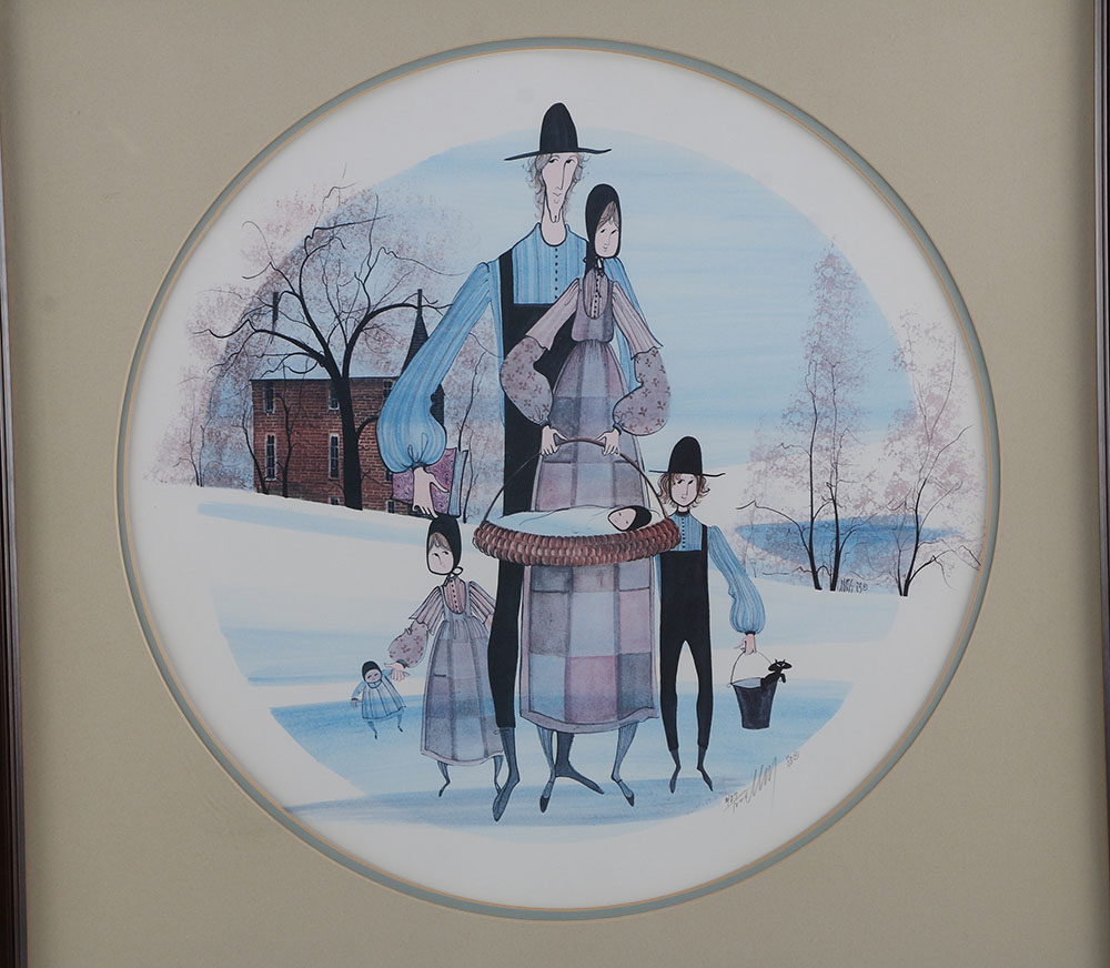 Pair of P. Buckley Moss Offset Lithographs