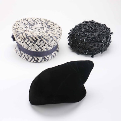 Women's Vintage Hats Including Christian Dior Women's Vintage Hats Including Christian Dior