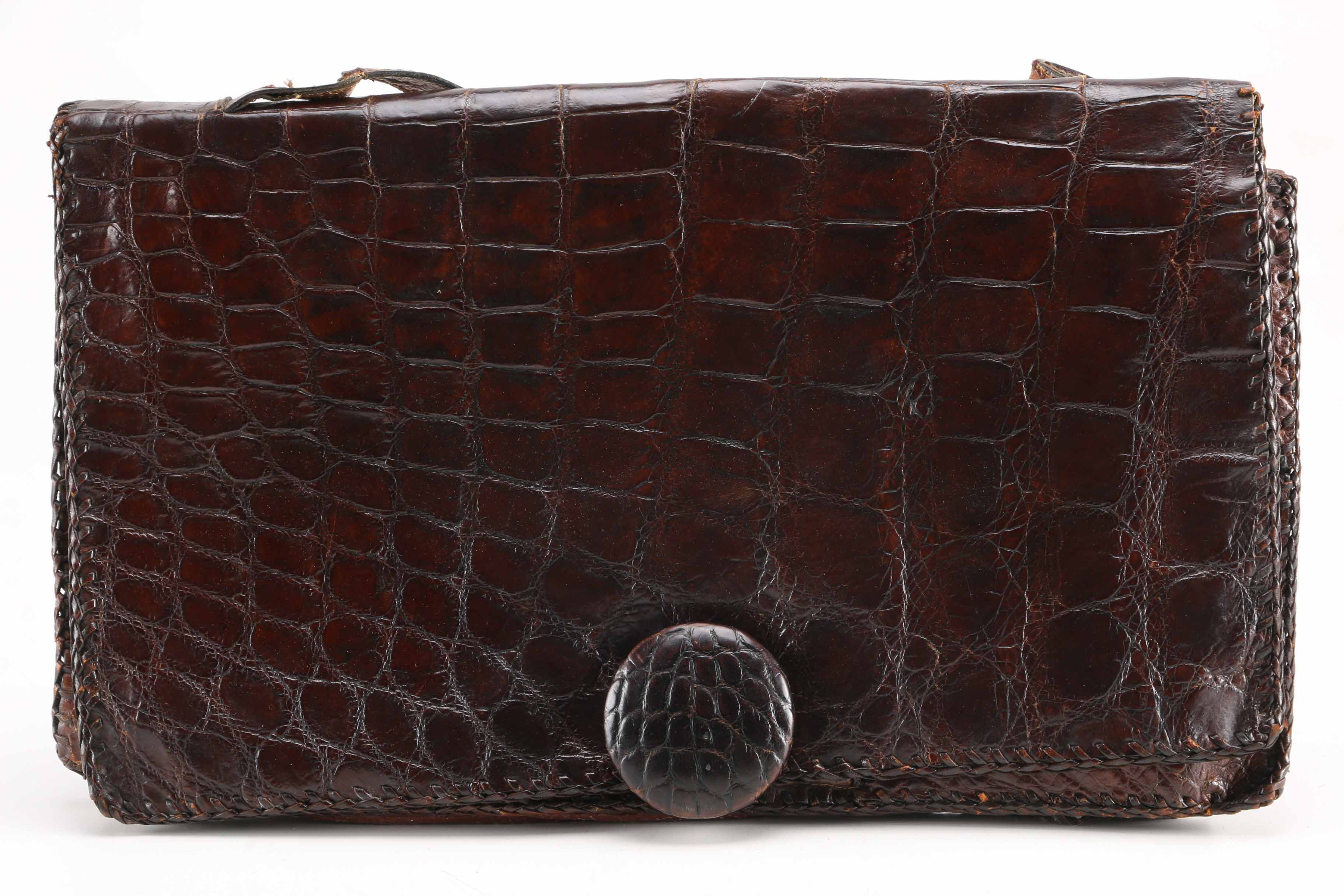 Vintage Alligator Clutch Purse