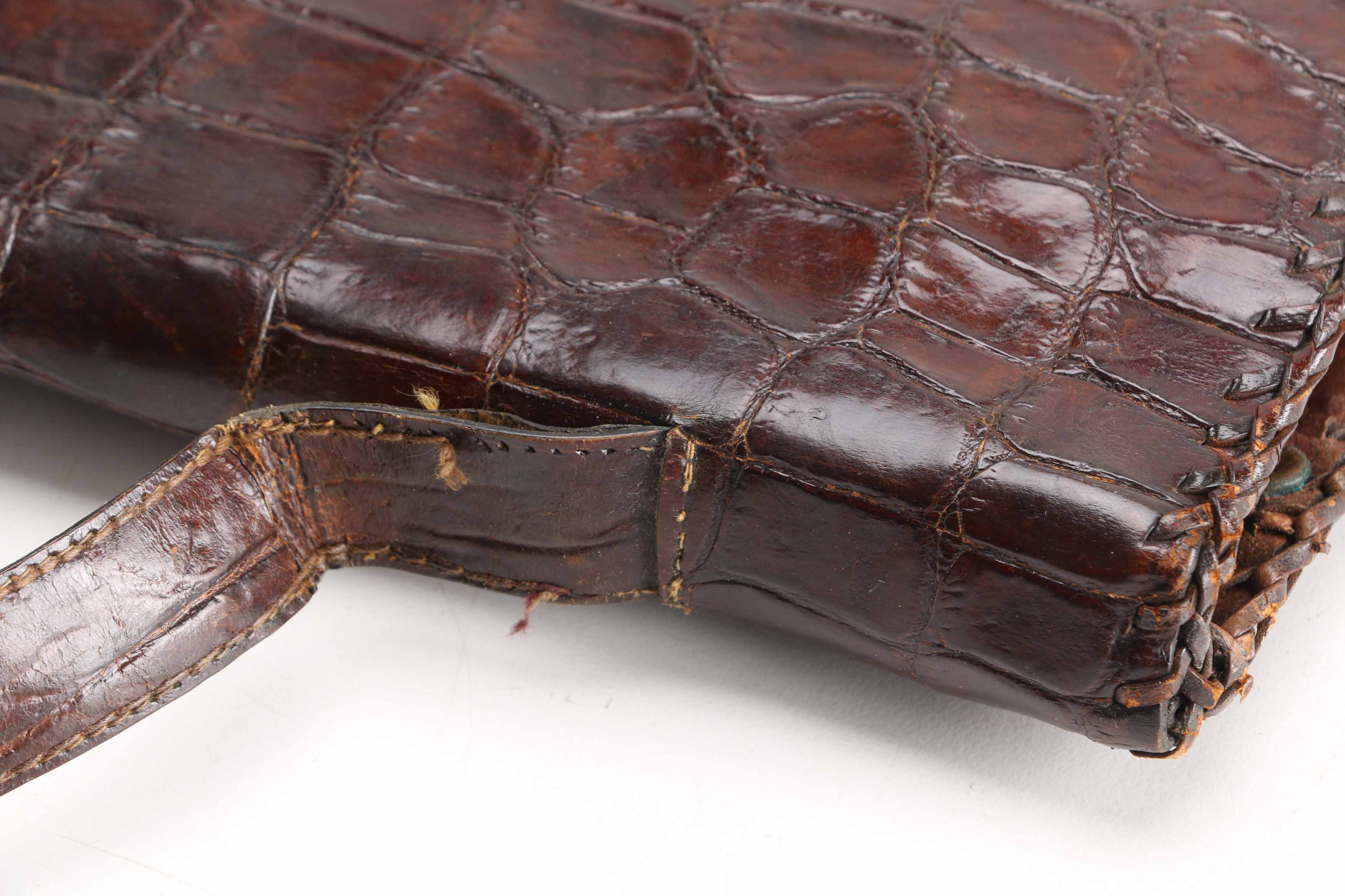 Vintage Alligator Clutch Purse