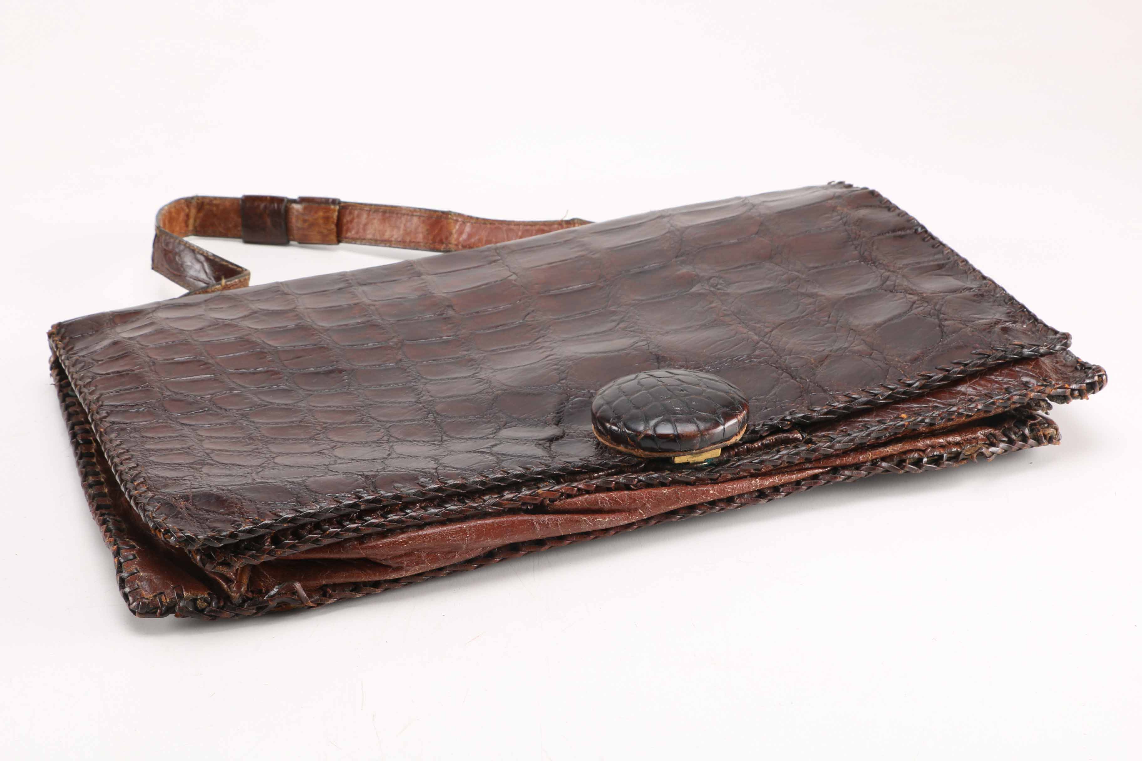 Vintage Alligator Clutch Purse
