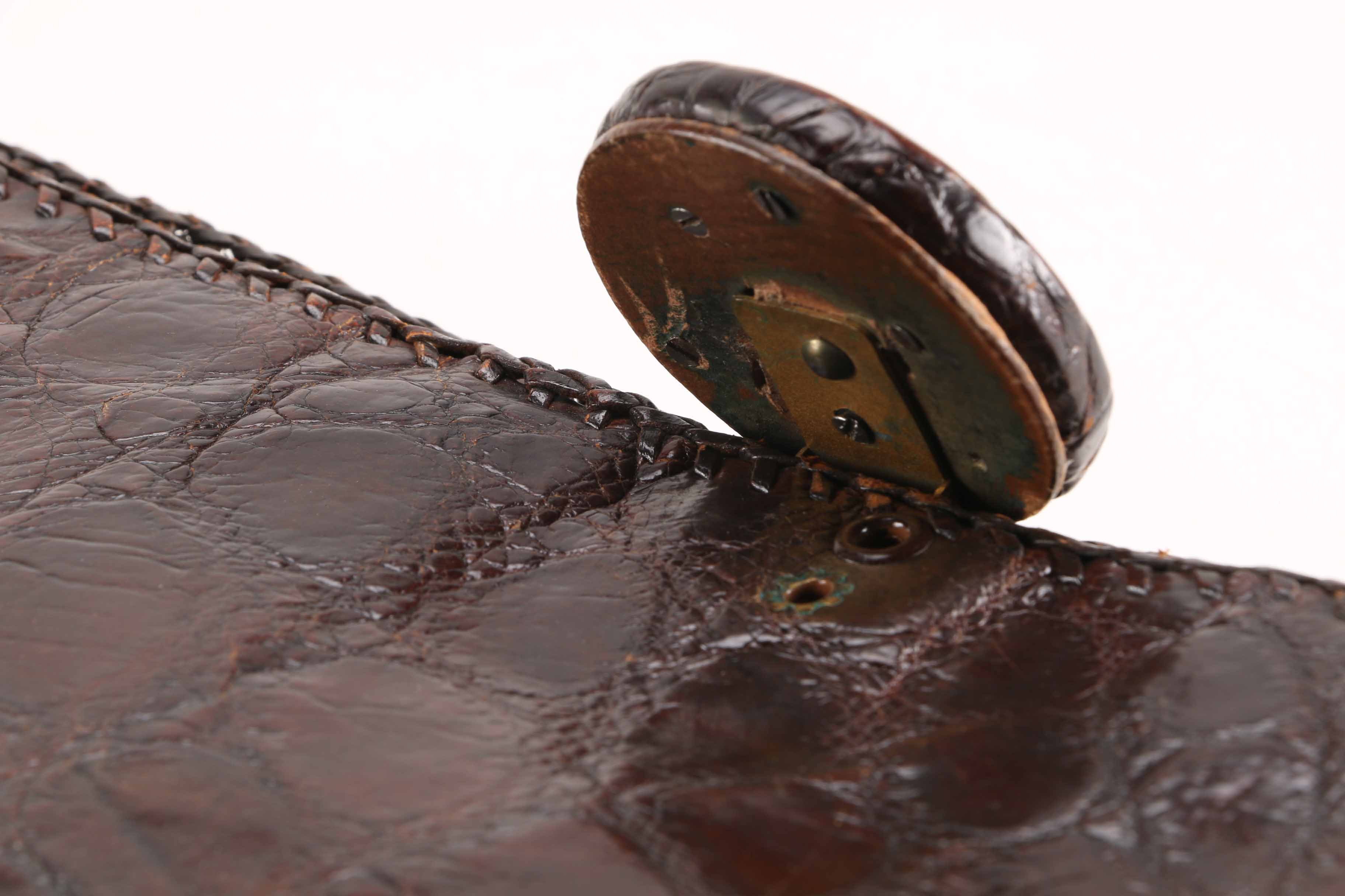 Vintage Alligator Clutch Purse