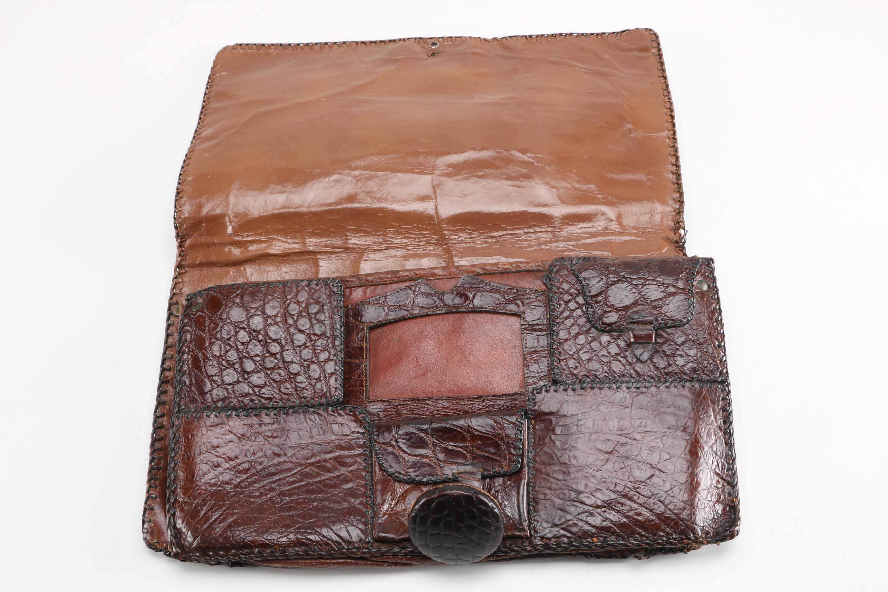 Vintage Alligator Clutch Purse