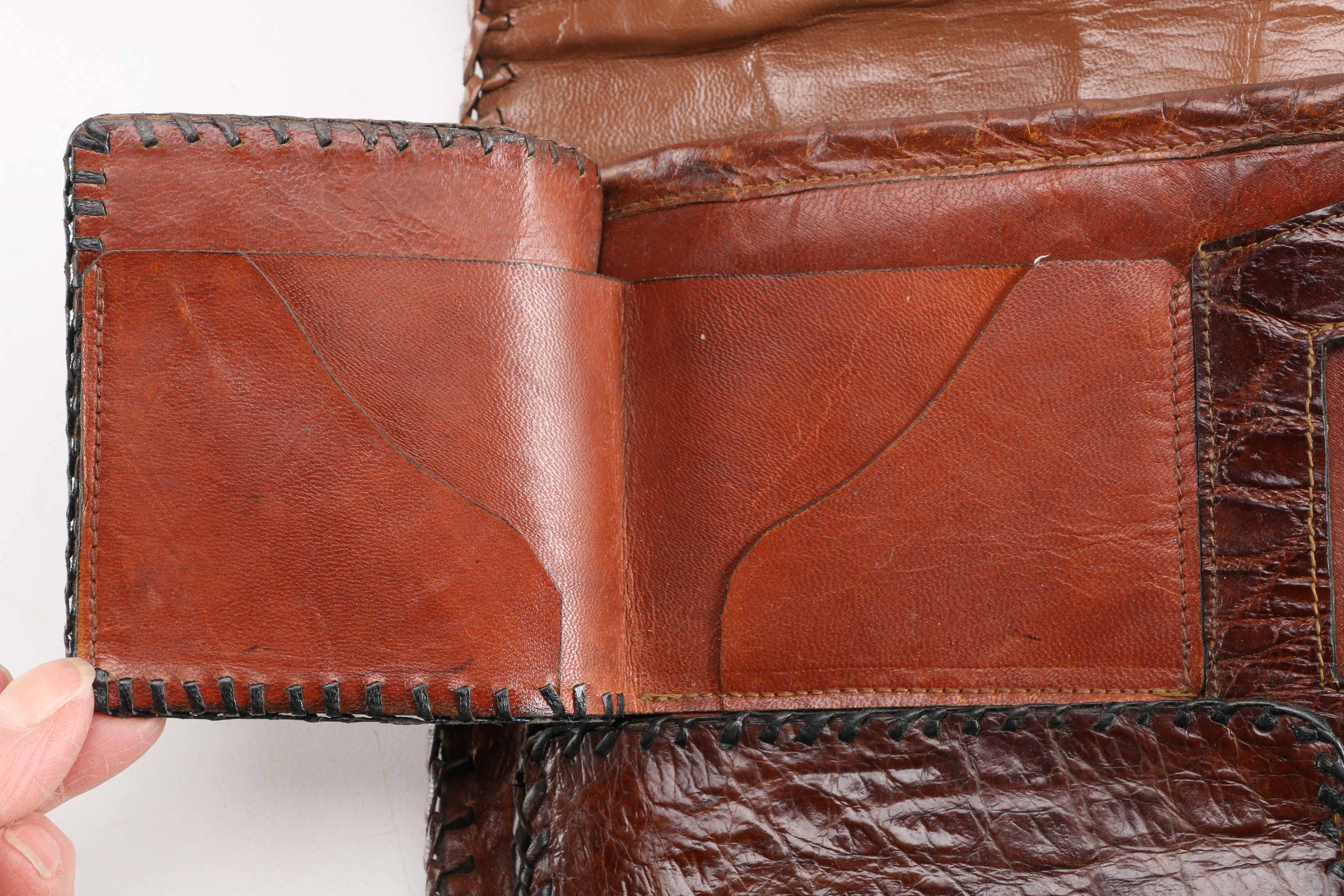 Vintage Alligator Clutch Purse