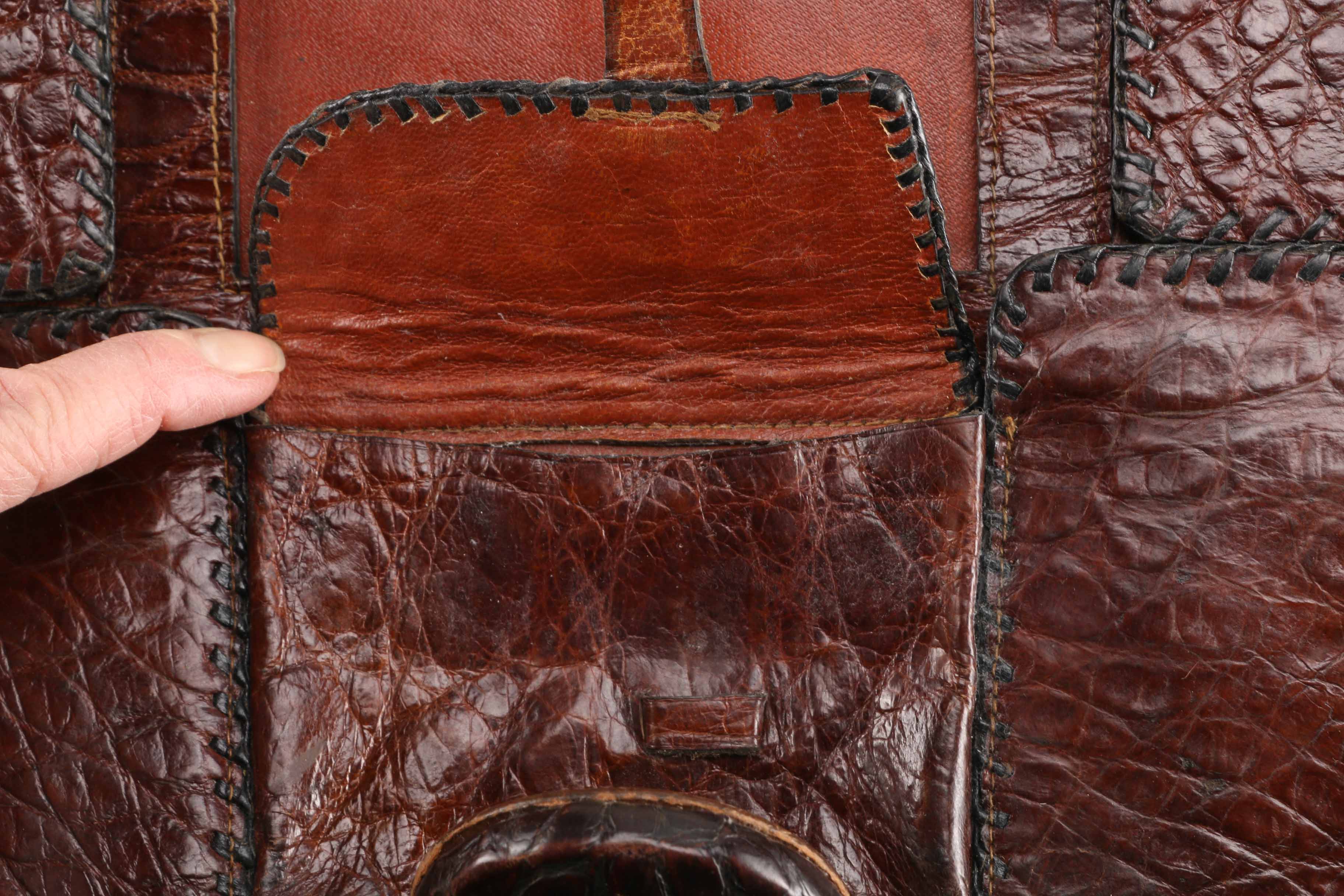 Vintage Alligator Clutch Purse