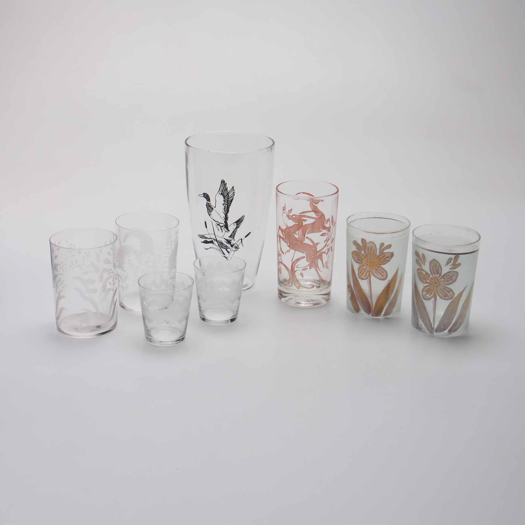 Collection of Decorative Vintage Glassware