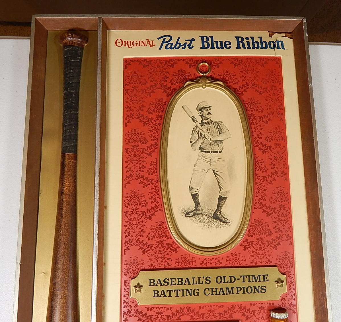 Vintage Plastic Pabst Blue Ribbon Beer Advertising Signs