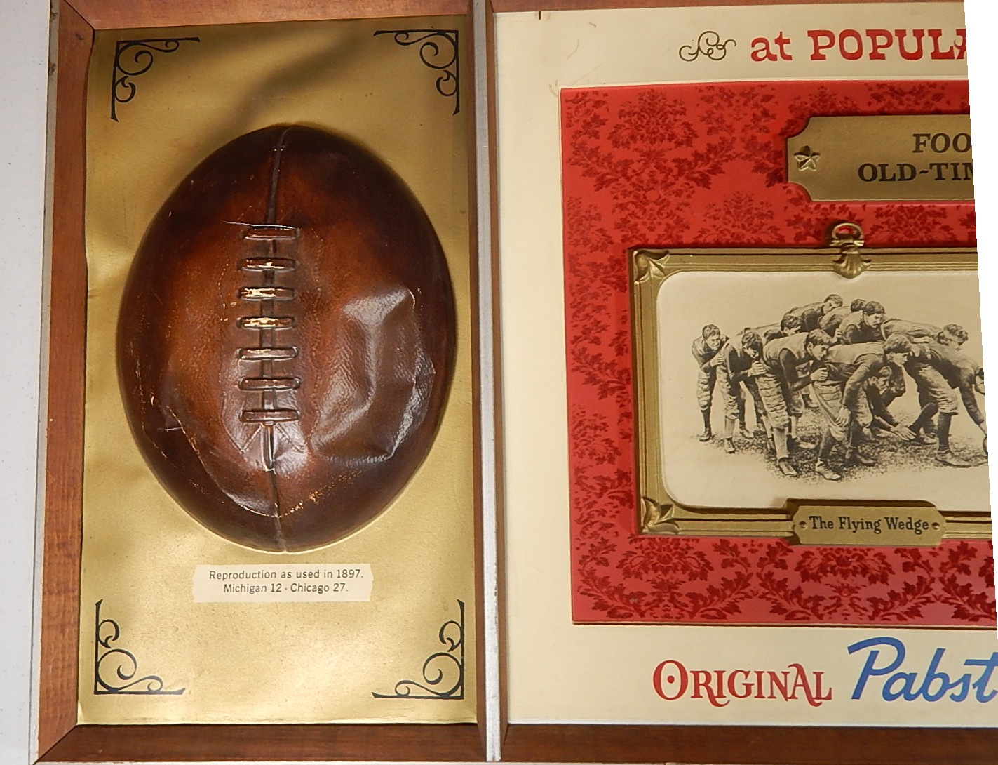 Vintage Plastic Pabst Blue Ribbon Beer Advertising Signs