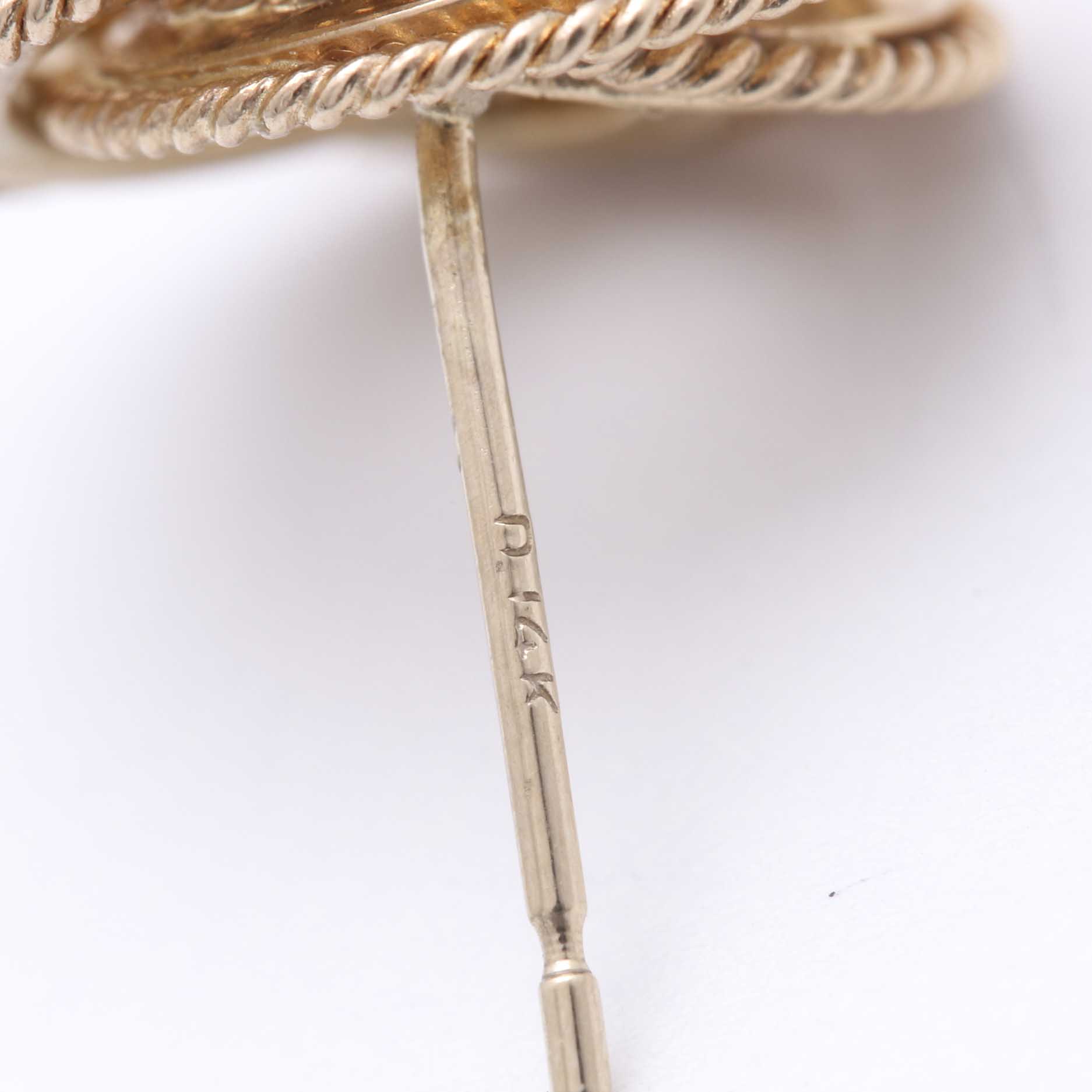 14K Yellow Gold Earrings