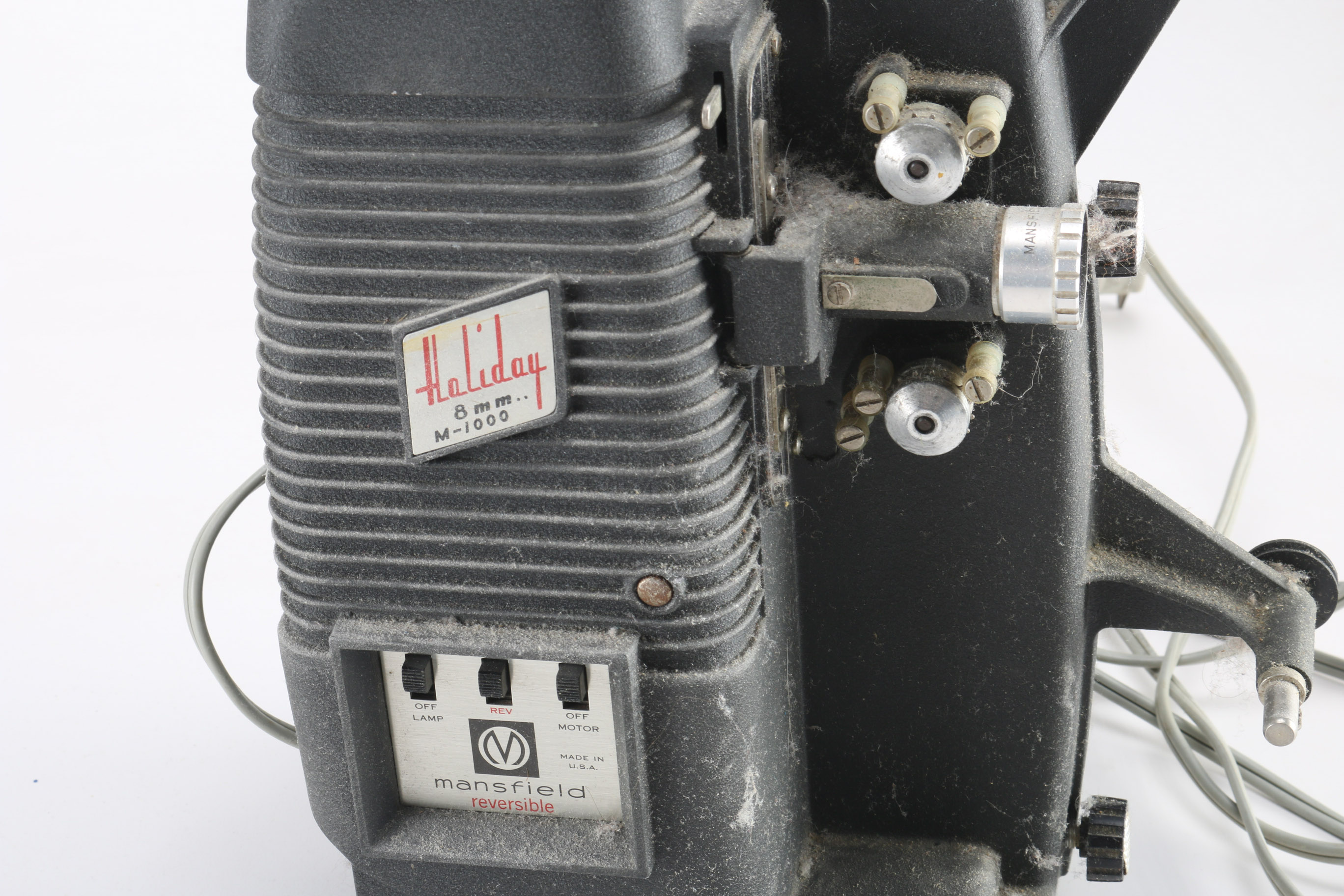 Vintage Mansfield Holiday 8mm Film Projector and an Airequipt Slide Projector