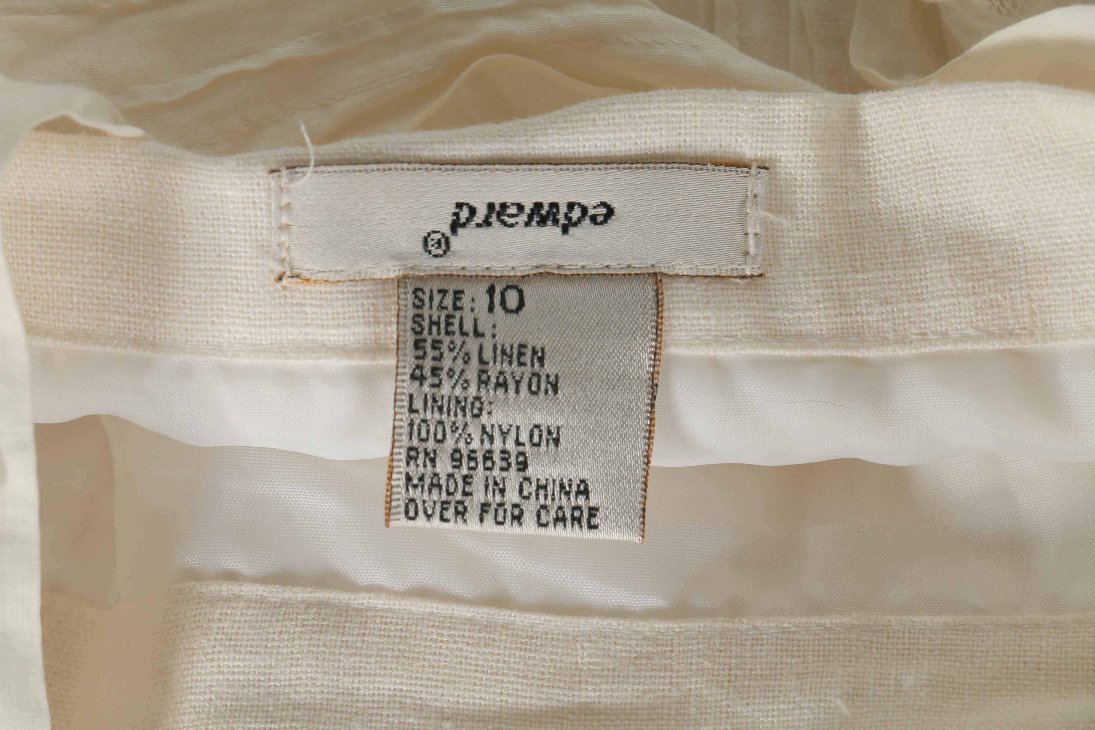 Women's Skirt and Blouse Set Featuring Edward