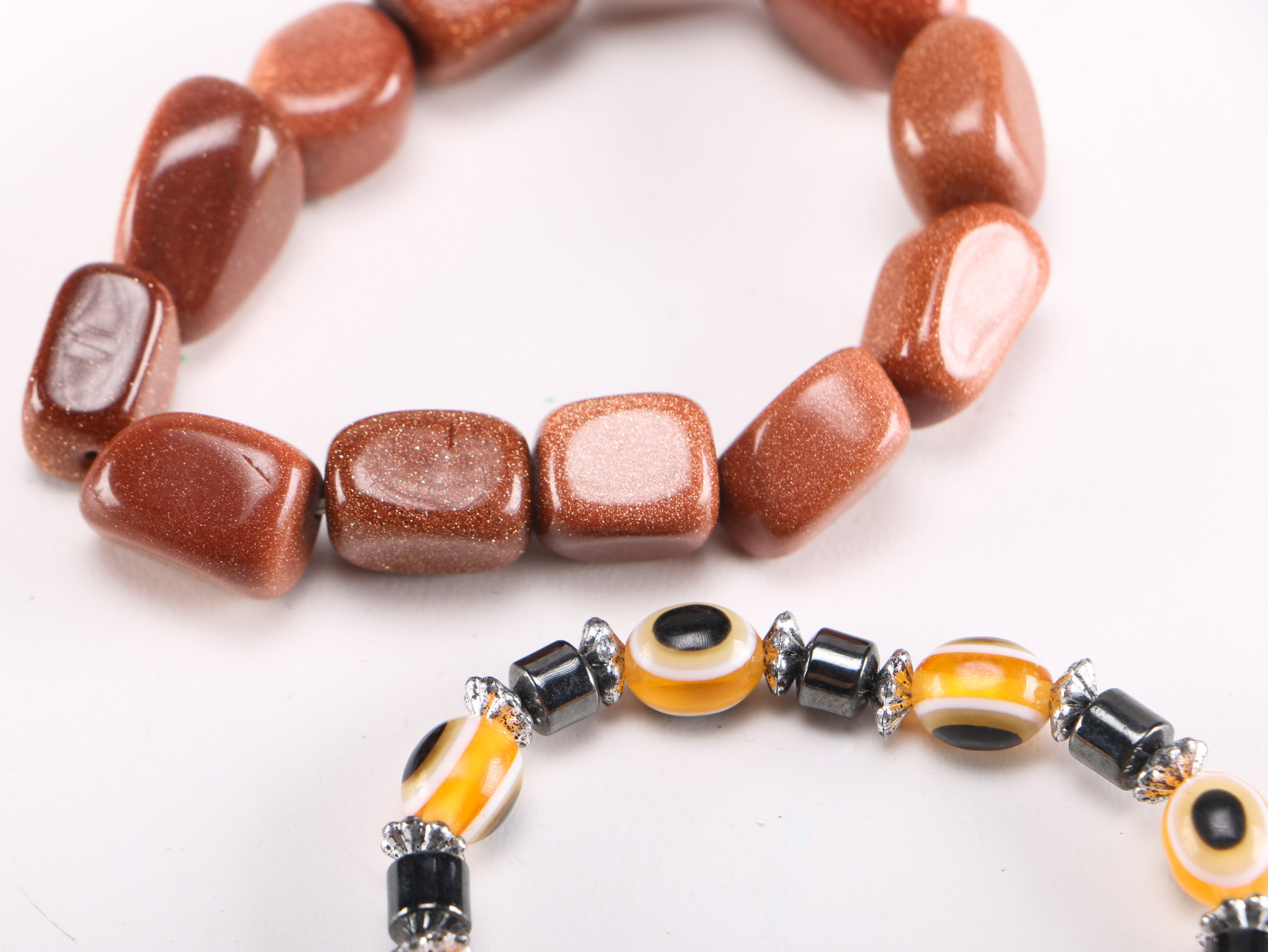 Assortment of Colorful Beaded and Stone Necklaces and Bracelets